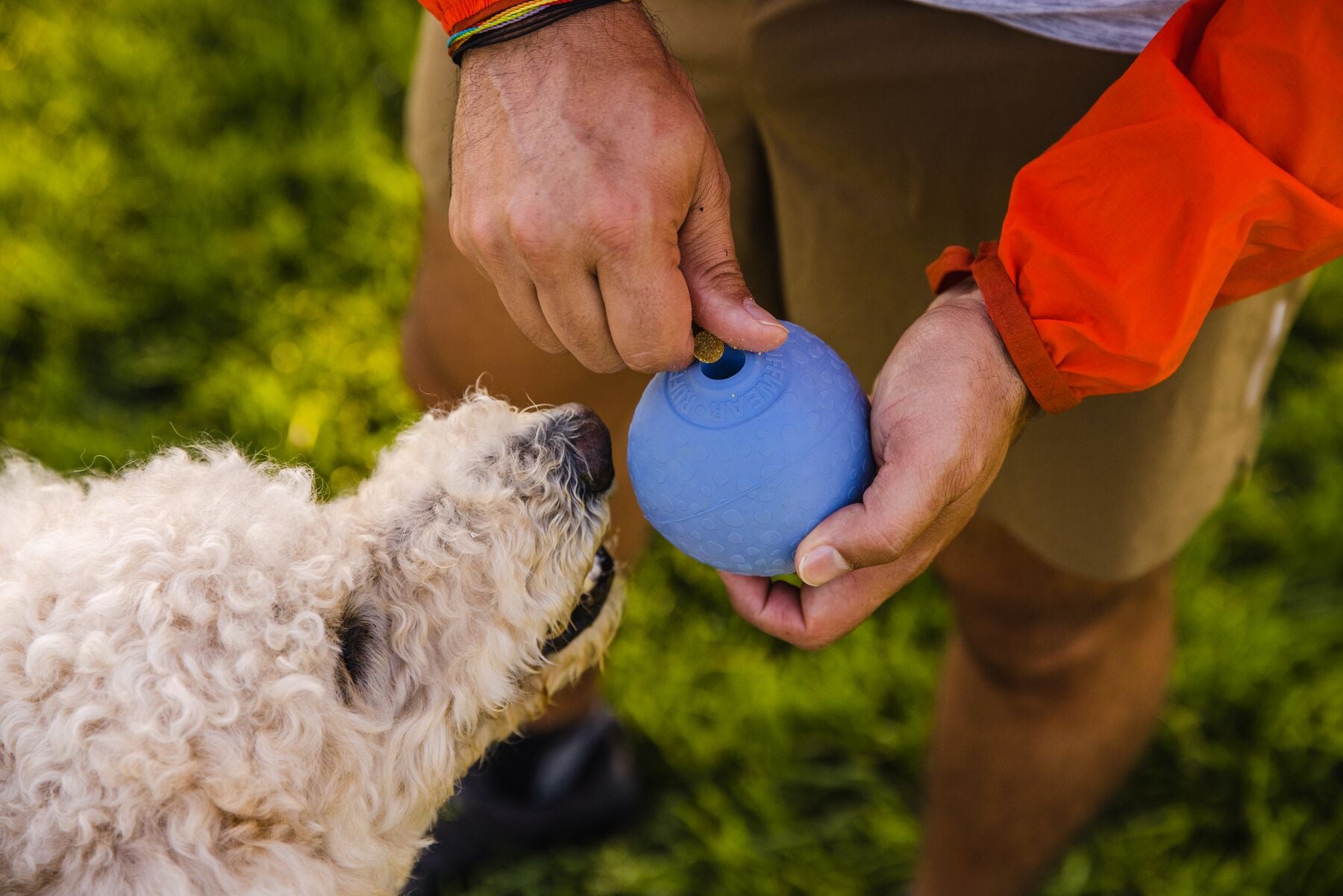 Ruffwear Huckama Fetch Ball for Dogs - Mint Green (Sage Green) | Durable Outdoor Dog Toy for Fetch, Training & Beach Play | Water-Resistant Floating Ball for Active Dogs