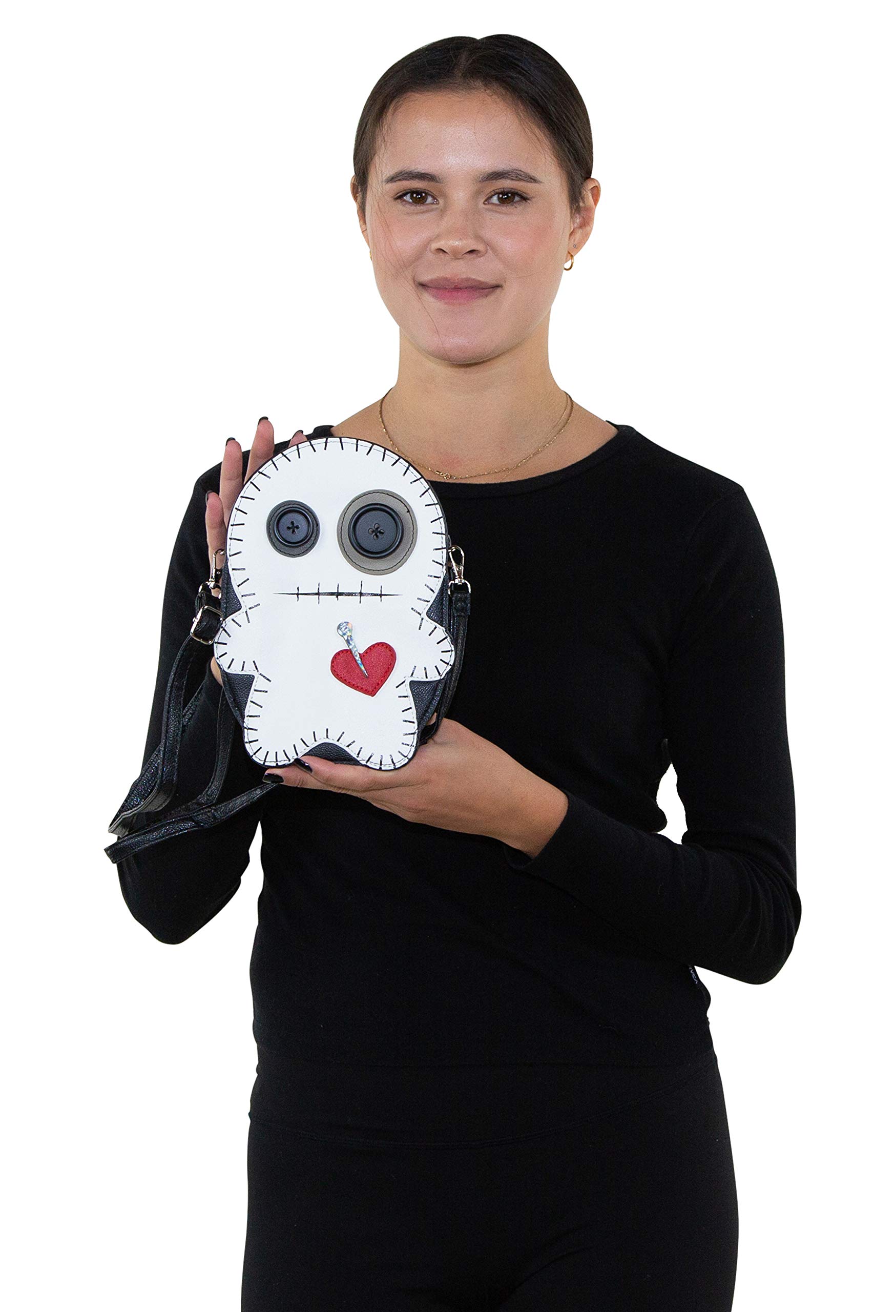 Voodoo Doll Crossbody Bag - Gothic Fashion & Halloween Accessory