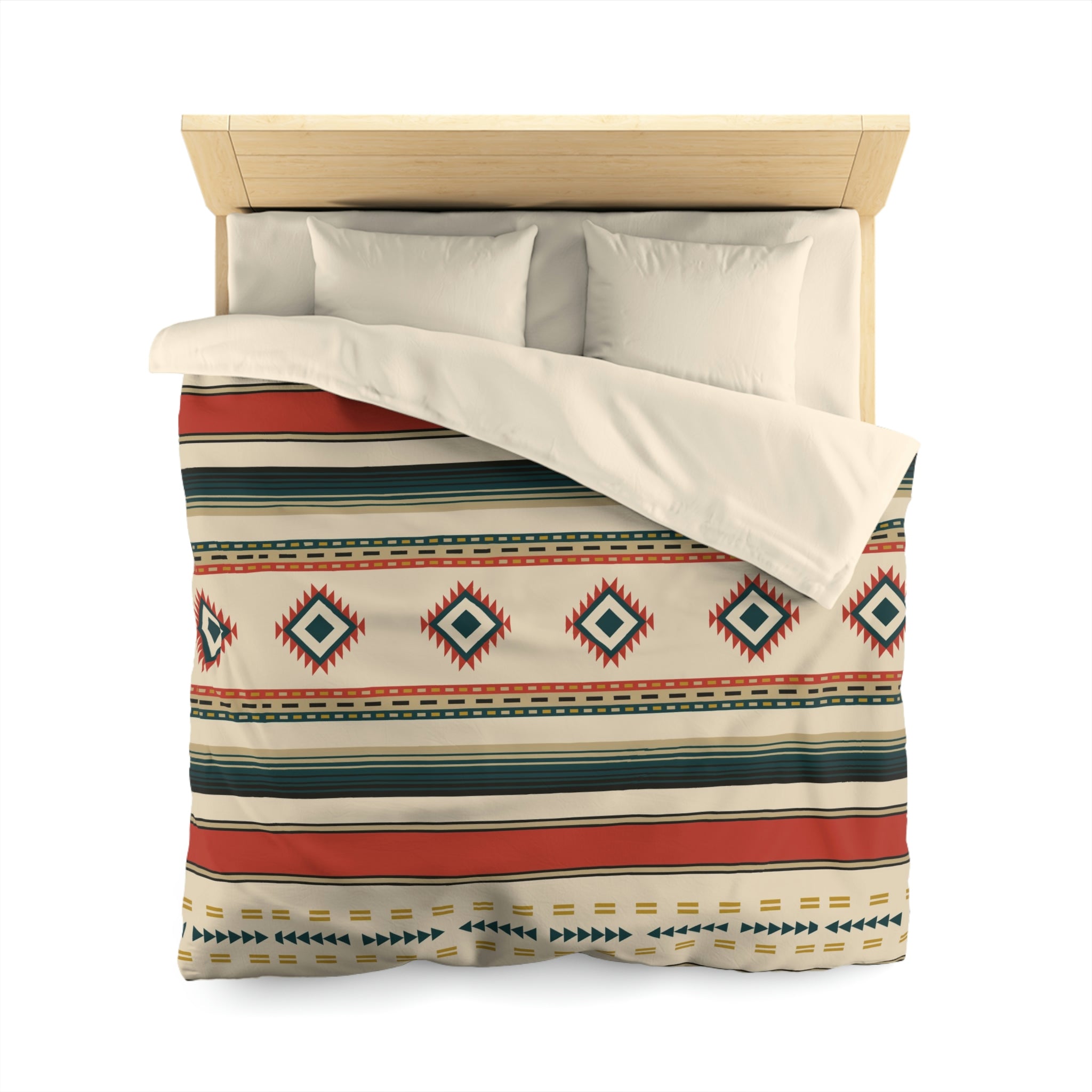 Sunrise Canyon Microfiber Duvet Cover Set - Queen & Twin Size, Soft Southwestern Farmhouse Bedding Decor for Comforters - Perfect for Guest Rooms, Master Bedrooms & Cozy Home Styling
