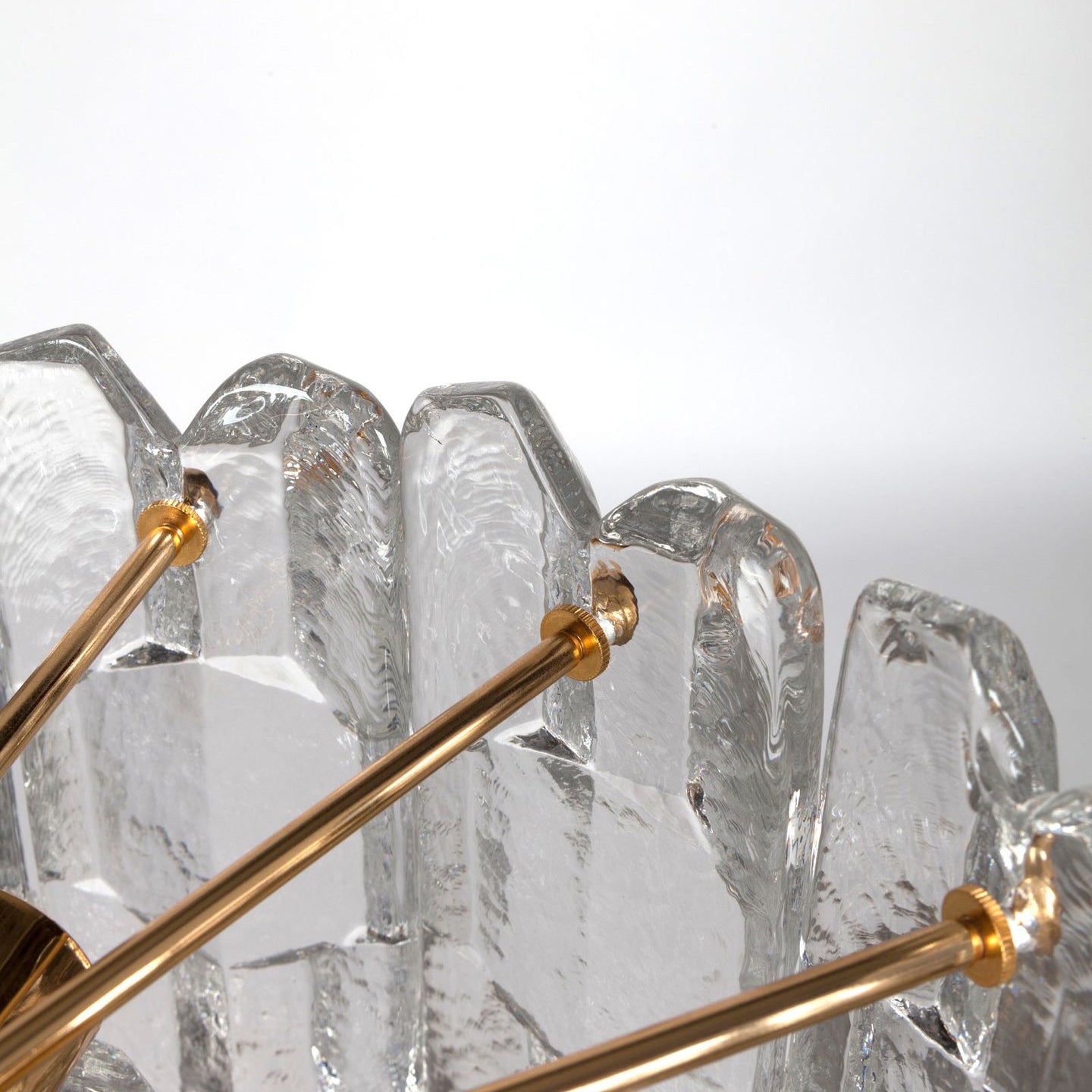 Elegant Palazzo Glass Chandelier - Modern Crystal Ceiling Light Fixture for Dining Room, Living Room & Bedroom Decor