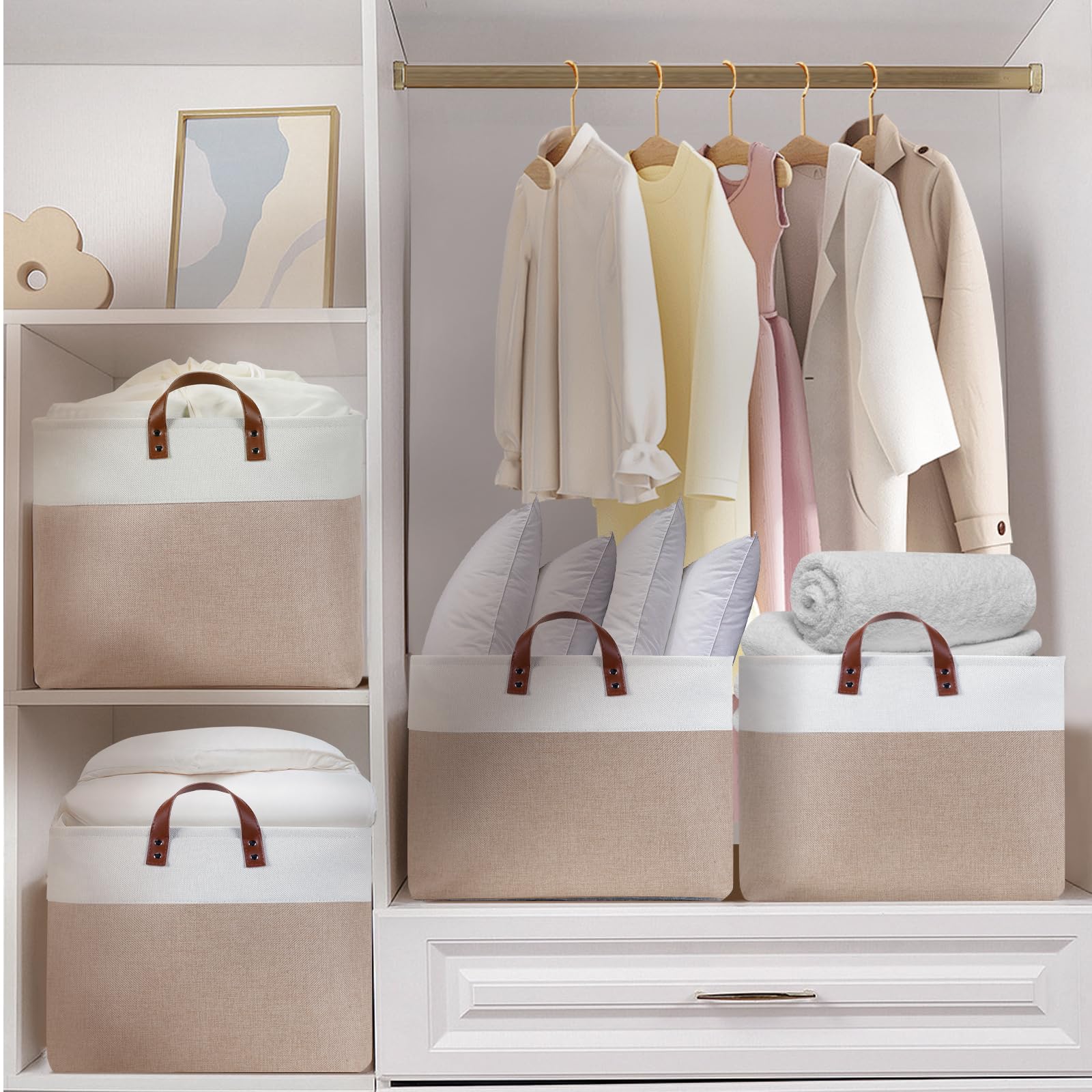 DULLEMELO Extra Large Fabric Storage Bins 22