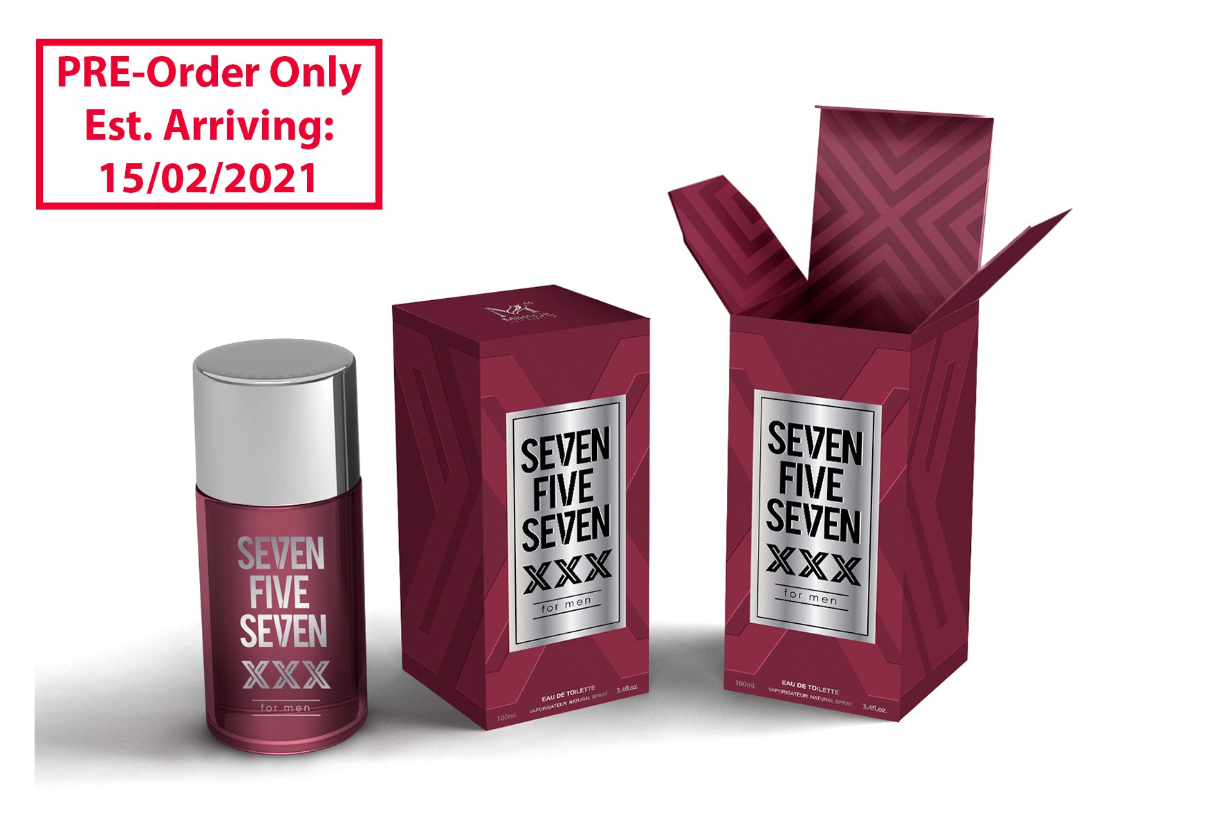 757 XXX Eau de Toilette Spray for Men - 3.4oz/100ml Fresh Citrus & Woody Fragrance - Long Lasting Cologne for Daily Wear, Office & Date Night