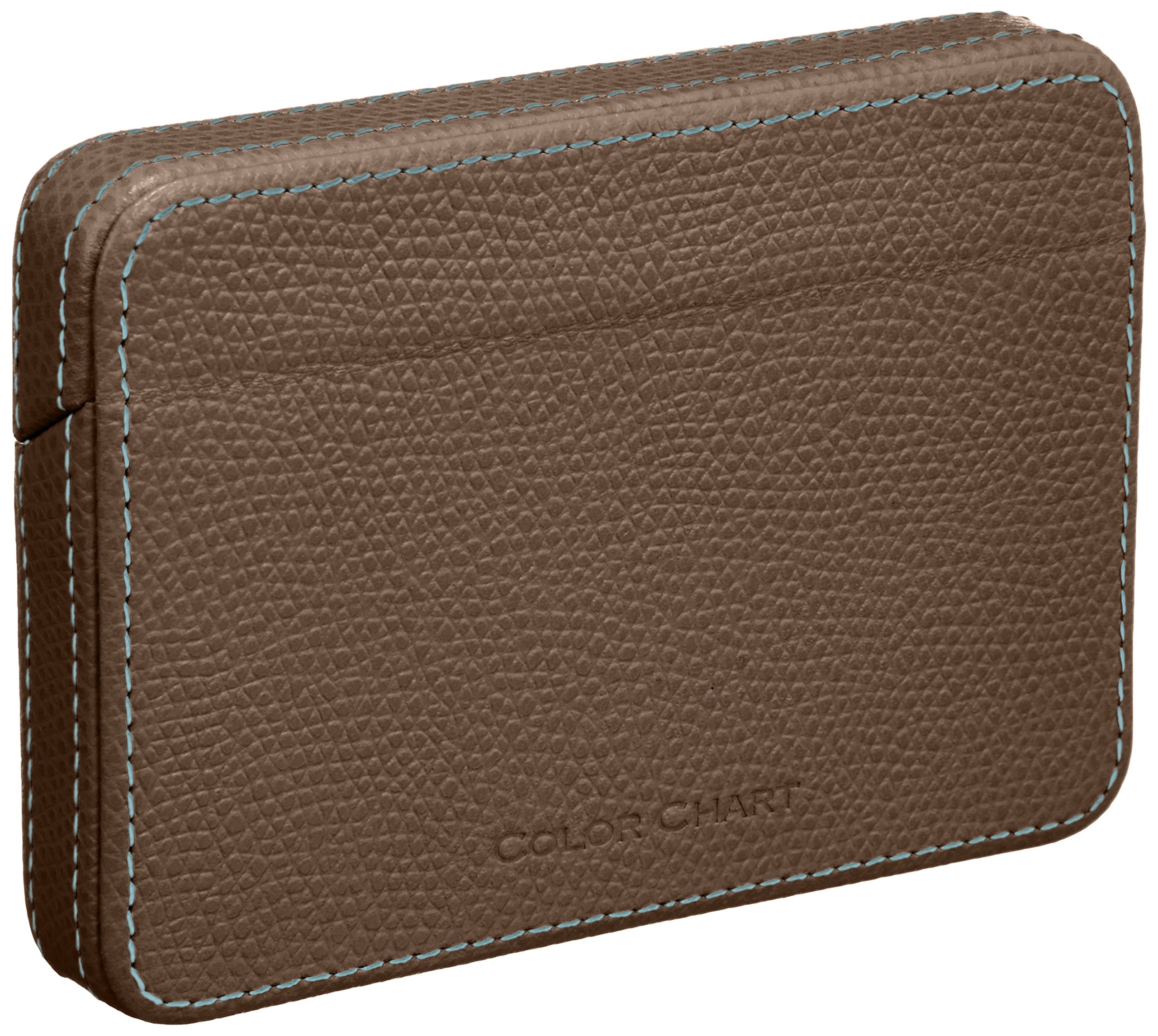 ITOYA Premium Leather Card Holder - Slim RFID Blocking Wallet for Men & Women - Perfect for Business, Travel & Everyday Use (Brown)