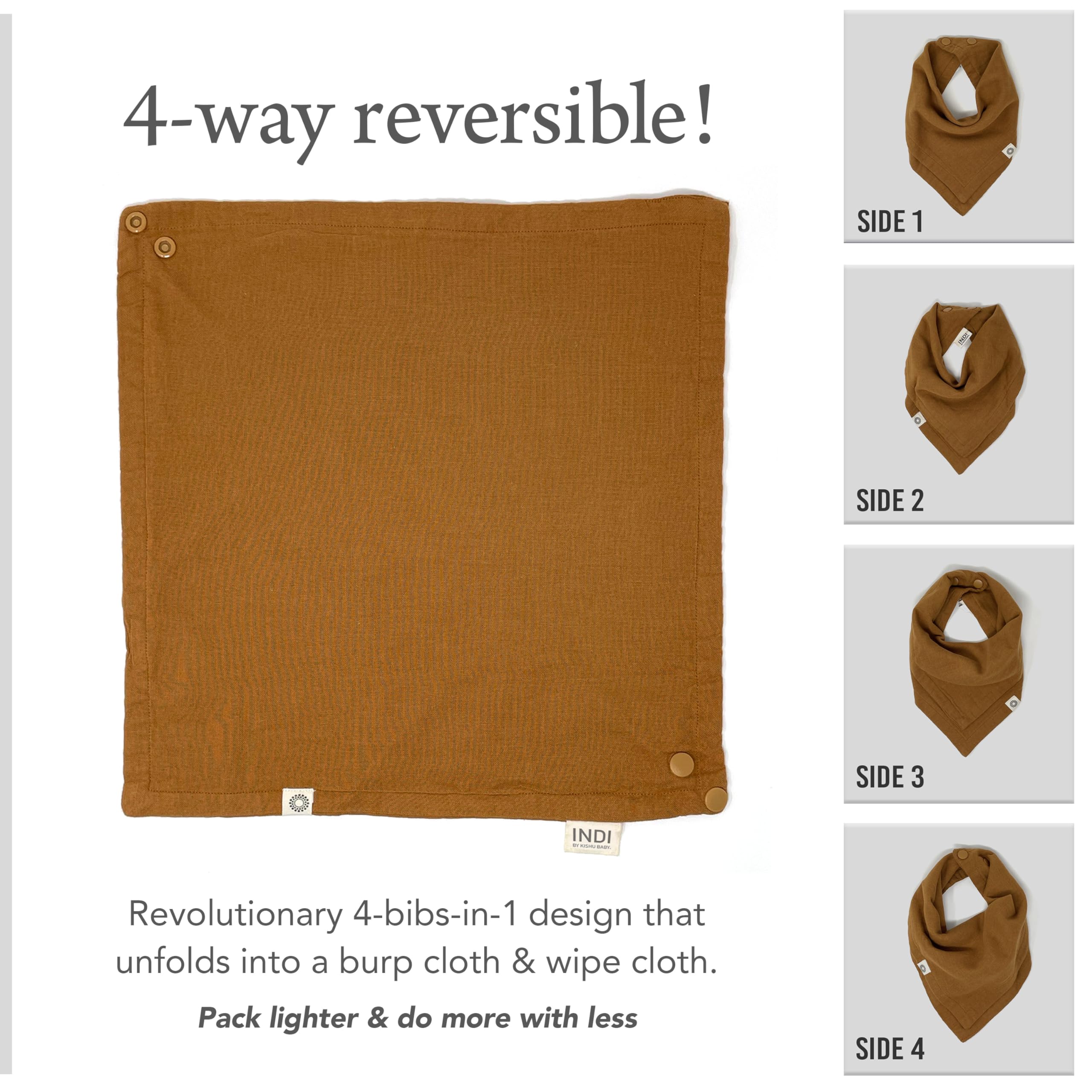 Premium Organic Baby Bandana Bibs - Soft 100% Cotton for Feeding & Play