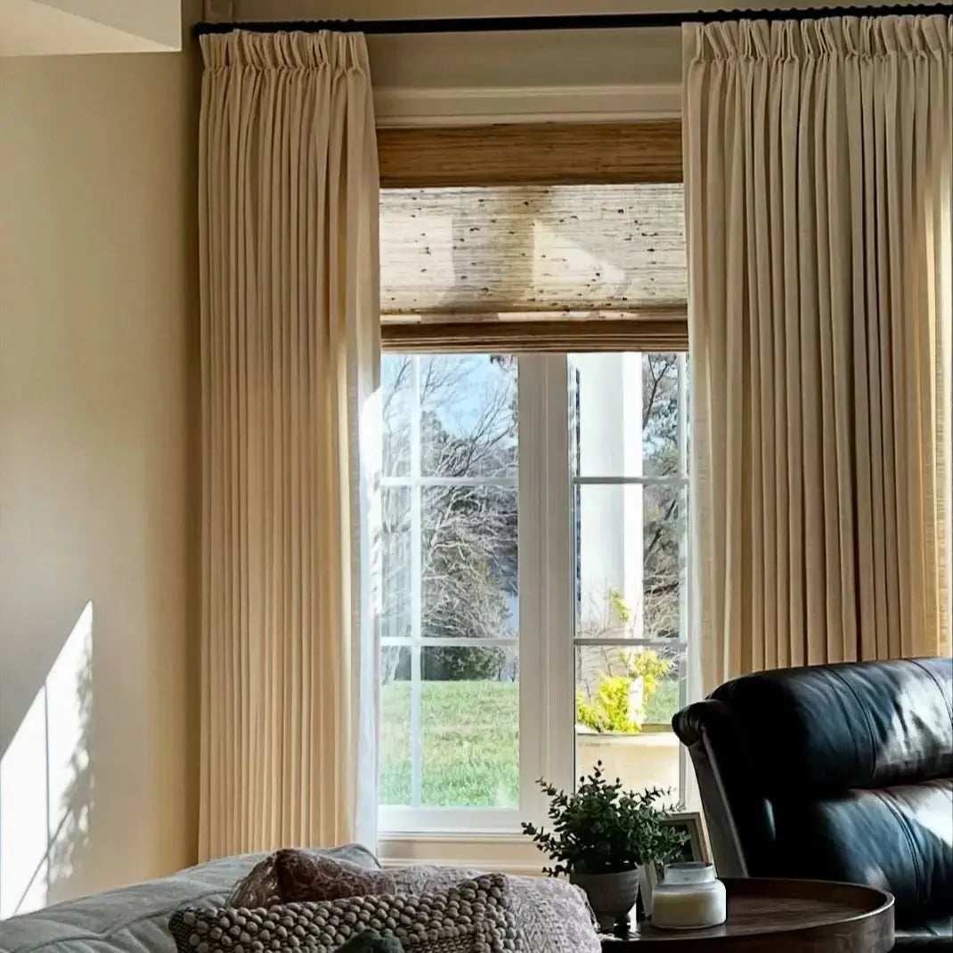 Blackout Curtains Pinch Pleated Drapes for Bedroom & Living Room - Liz Premium Thermal Insulated Room Darkening Window Treatments for Better Sleep & Privacy