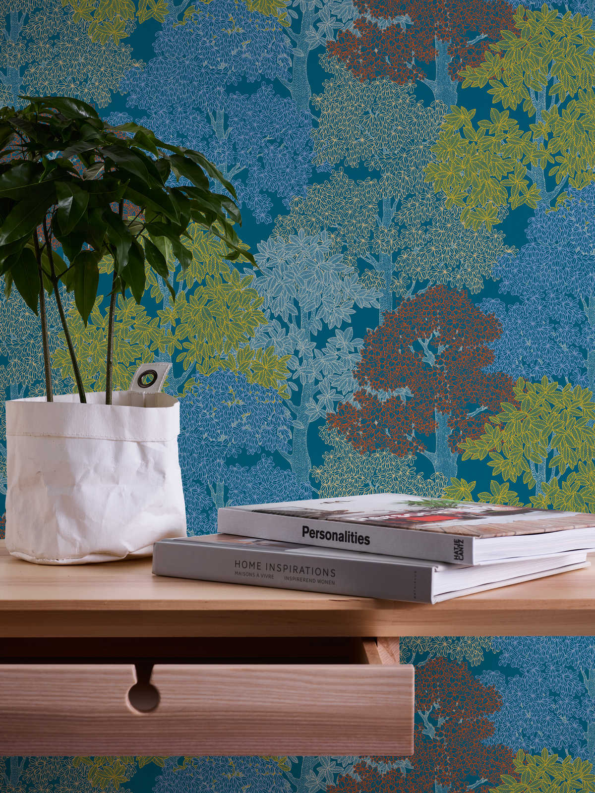 Floral Impression Whispering Leaves - Elegant Home Decor for Living Room, Bedroom & Office - Perfect for Wall Art, Gift Ideas & Interior Design