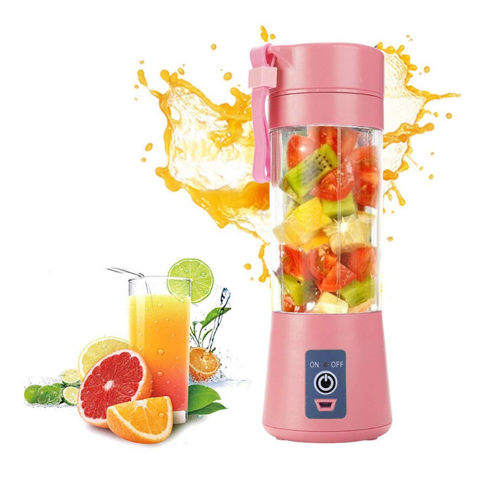 380ml Portable USB Rechargeable Juicer Blender - Multifunctional Smoothie Maker, Food Processor & Egg Whisk - Compact Travel Blender Cup for Home, Office & Gym - Perfect for Healthy Drinks, Baby Food & Protein Shakes