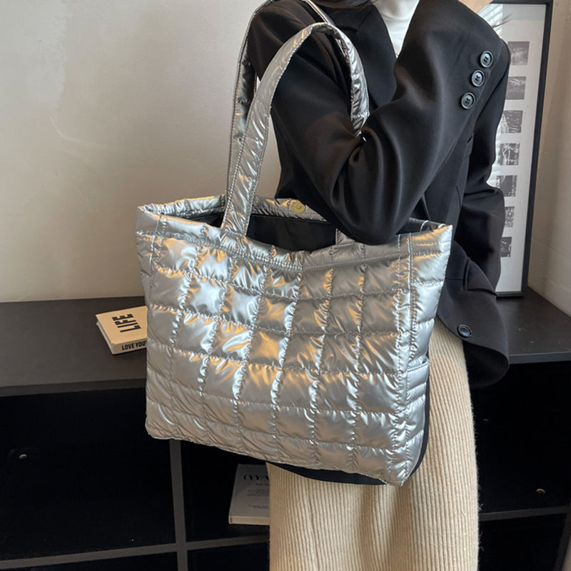 Stylish Winter Shoulder Bags for Women - Fashionable Plaid Handbag Purse - Perfect for Work, Travel & Daily Use
