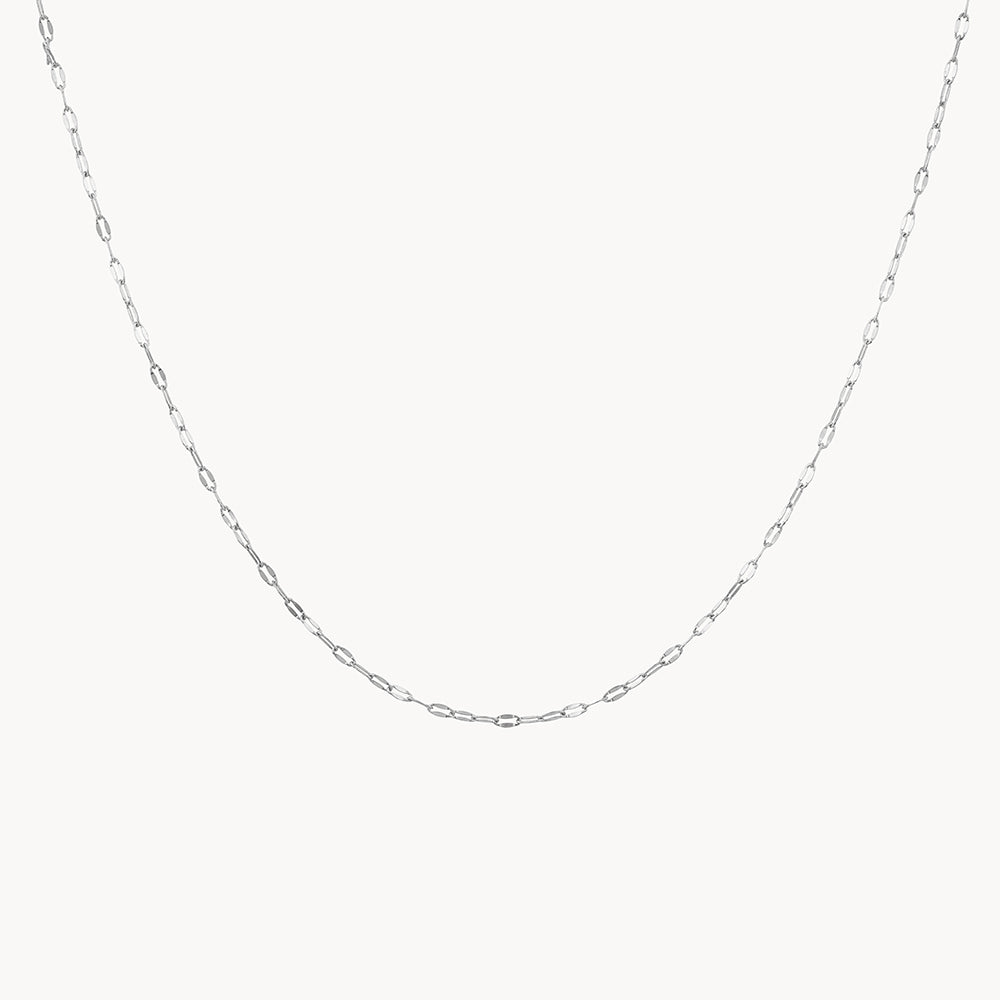 Stylish Silver Mirror Chain Necklace for Women - Elegant Jewelry for Parties, Weddings & Everyday Wear