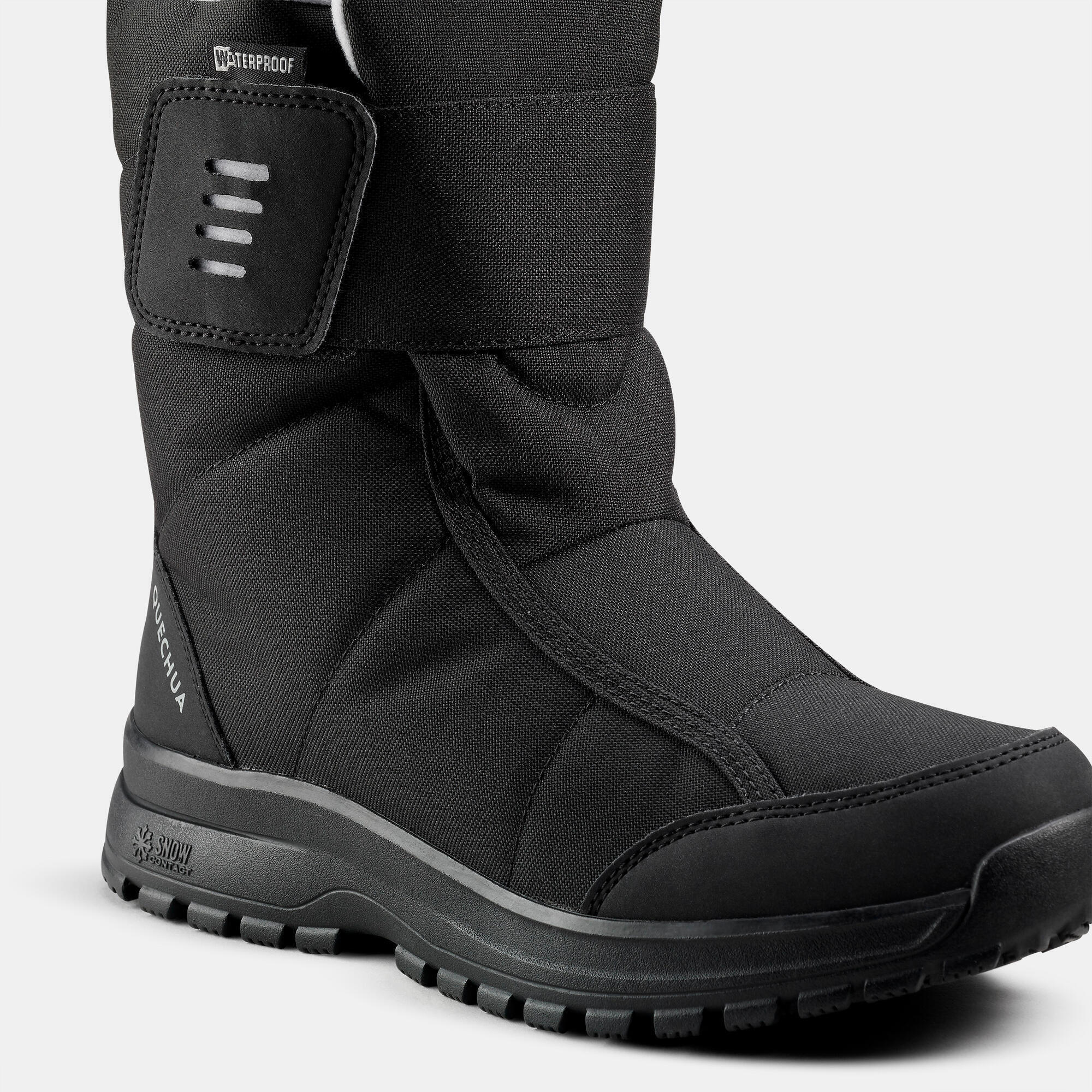 Quechua Women's SH100 X Warm Waterproof Mid Snow Boots - Winter Hiking, Snowshoeing & Cold Weather Outdoor Activities