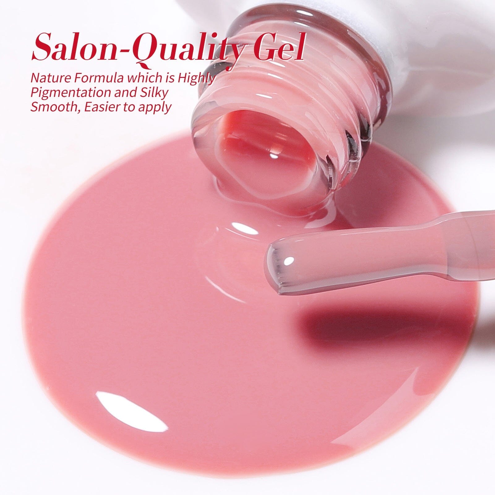 6 Colors Gel Nail Polish Set - Fantasy Rose Mixed Shades, 7ml Each, Long-Lasting & Chip-Resistant - Perfect for Manicures, Pedicures, and Nail Art Designs