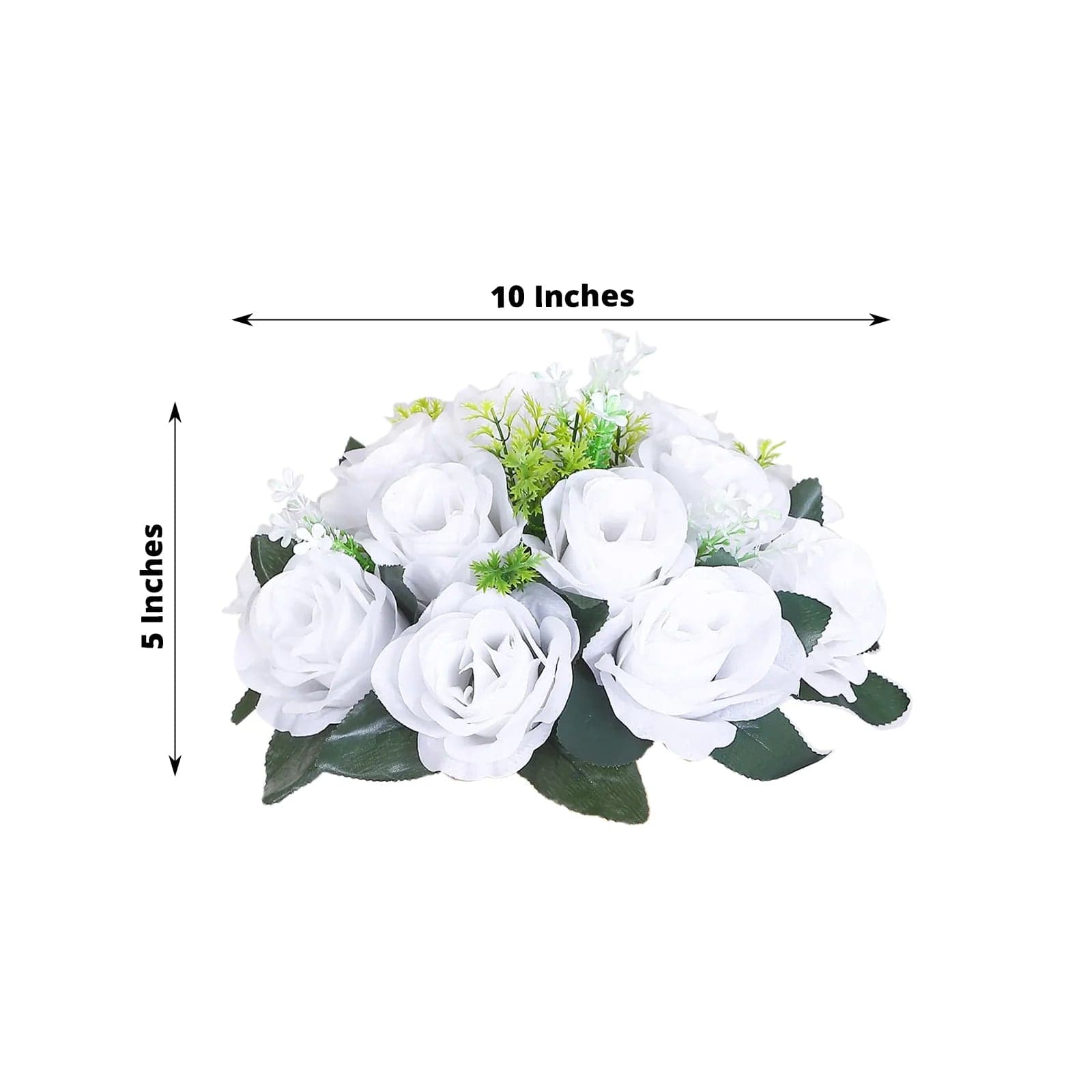 2 Bouquets of 10 Silk Roses Artificial Flower Balls - Elegant Home Decor for Weddings, Parties & Centerpieces