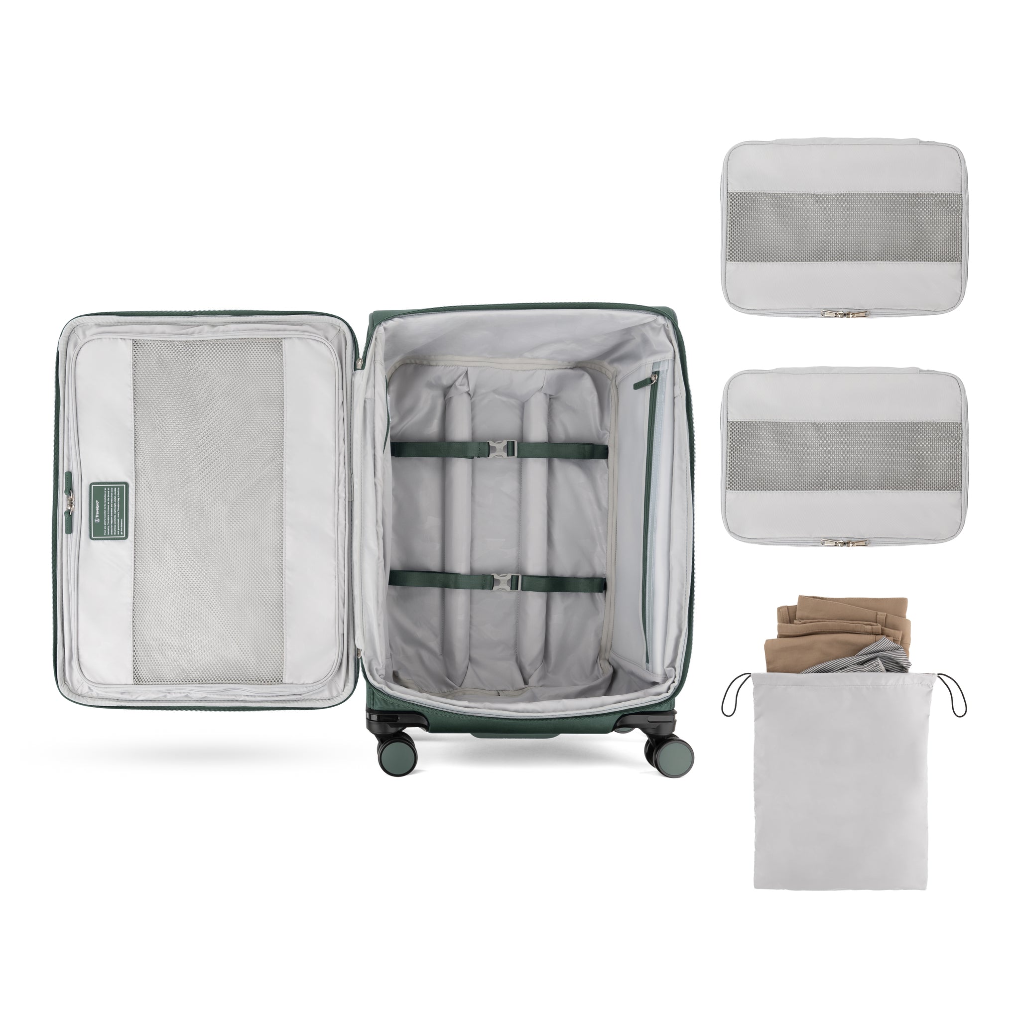 Travelpro VersaPack+ Medium Expandable Spinner Luggage - Perfect for Business Trips & International Travel | Carry-On Check in Suitcase with 360° Wheels