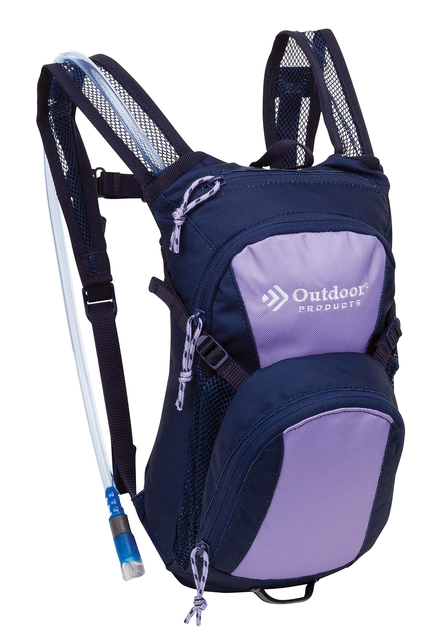 Outdoor Tadpole Hydration Pack - Lightweight Water Bladder Backpack for Hiking, Running & Cycling (Black/Violet Tulip) - Perfect for Trail Adventures & Outdoor Sports