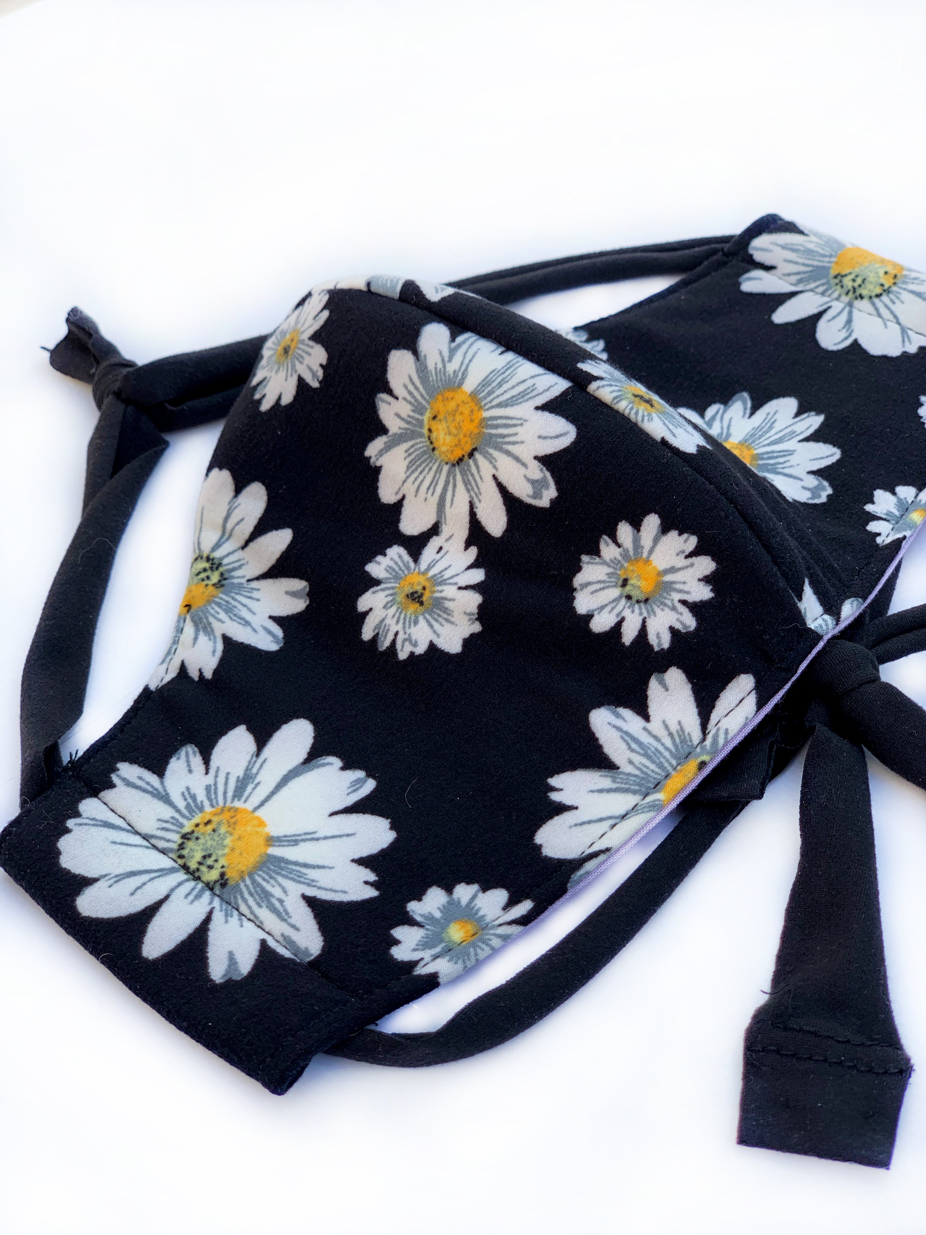 Crazy Daisy Face Mask - Reusable & Breathable Fabric Mask for Adults & Teens - Perfect for Daily Use, Travel, and Outdoor Activities