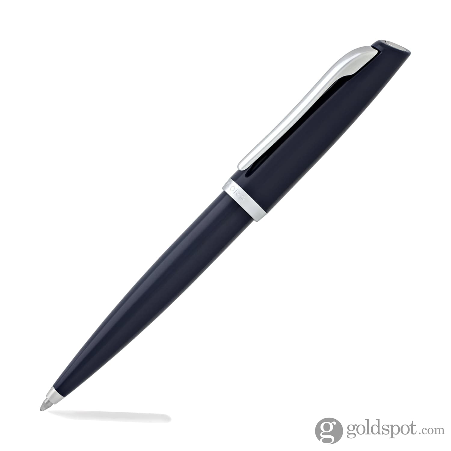 Premium Aurora Style Resin Ballpoint Pen - Elegant Blue with Chrome Trim for Office, School & Gift Giving | Smooth Writing Experience