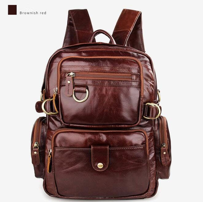 Stylish Large Black Leather Backpack Purse for Women - Durable & Water-Resistant - Perfect for Work, Travel & Everyday Use