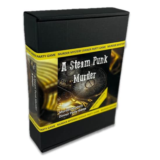 Steampunk Murder Mystery Game - Fully Gender Neutral for 14 Players | Perfect for Game Nights, Team Building & Themed Parties