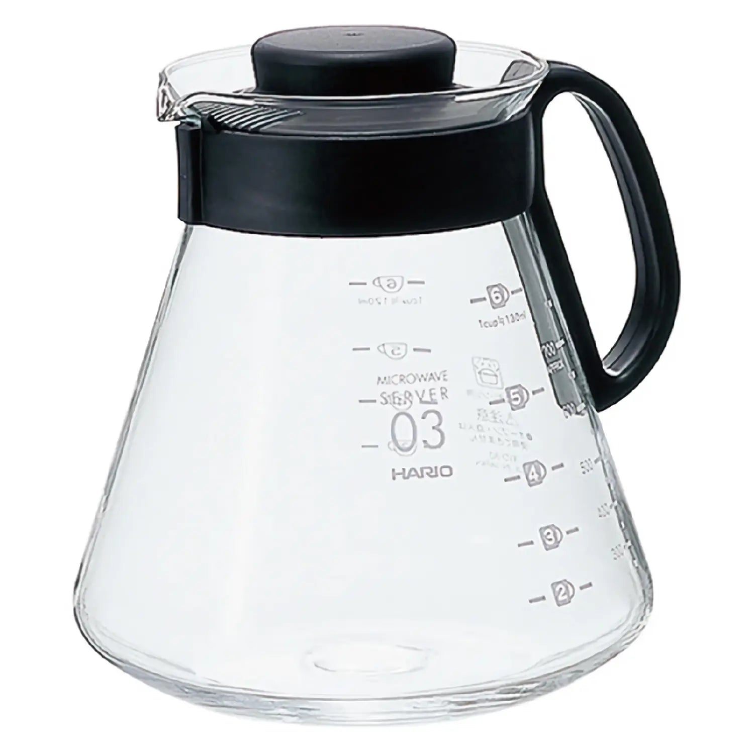 Hario V60 Heat Resistant Glass Coffee Server - 600ml Drip Coffee Maker for Pour Over Brewing - Perfect for Home, Office & Specialty Coffee Shops