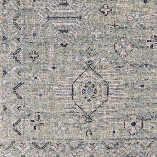 Hand-Knotted Denim Area Rug in Black & Cream - Multiple Sizes for Living Room, Bedroom & Office Decor