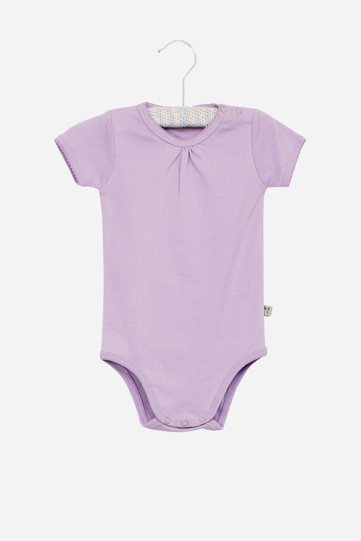 Adorable Purple Wheat Print Baby Onesie for Girls - Soft & Comfortable Infant Bodysuit for Everyday Wear, Playtime & Photo Shoots