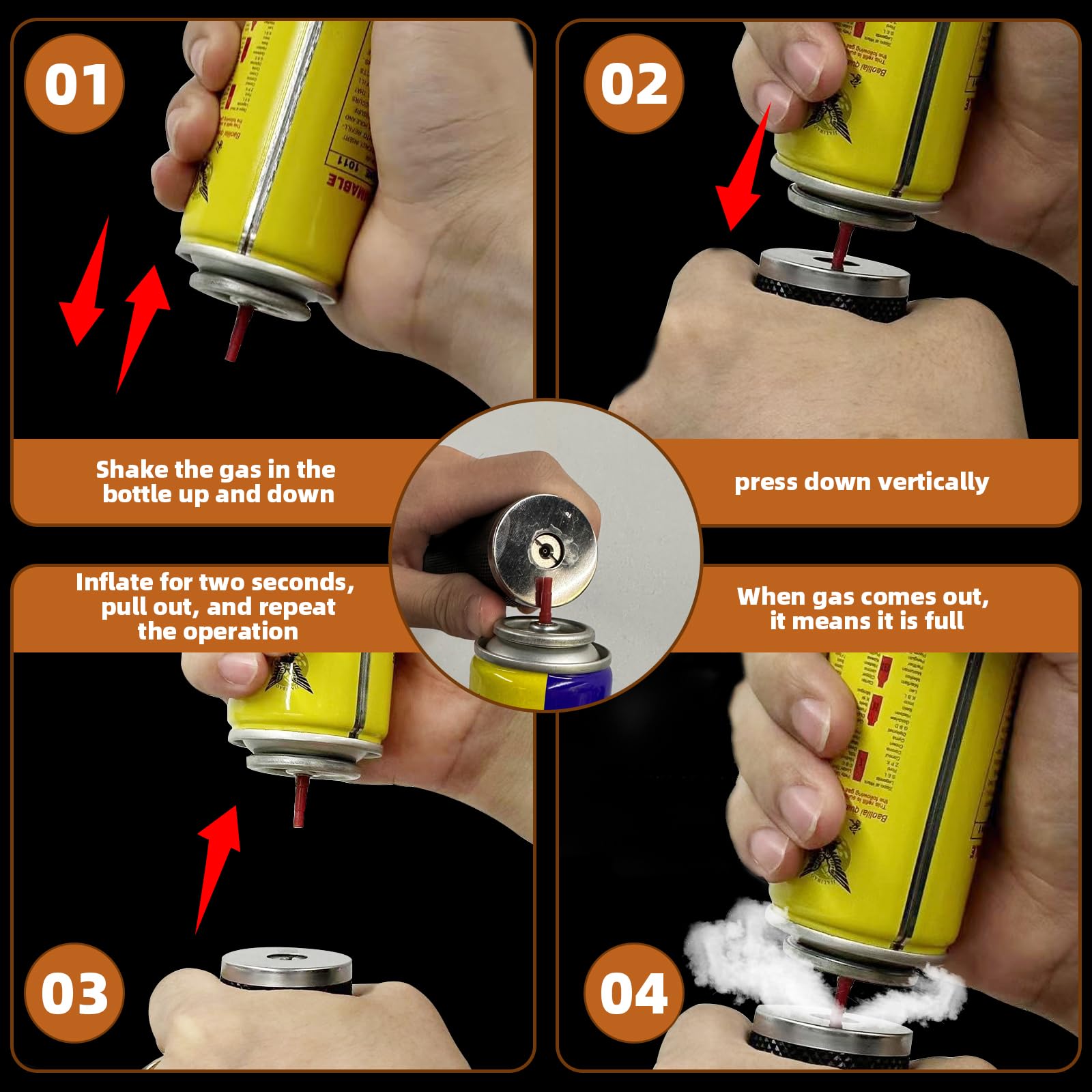 Refillable Butane Torch Lighter with Dual Flame & Adjustable Flame - Perfect for Cigar Smoking, Cooking, Soldering & DIY Projects
