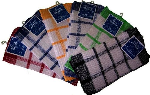 Premium Waffle Weave Dishcloths - Super Absorbent & Quick Drying, 2-Pack (Case of 60) - Ideal for Kitchen Cleaning, Dish Washing & Household Chores