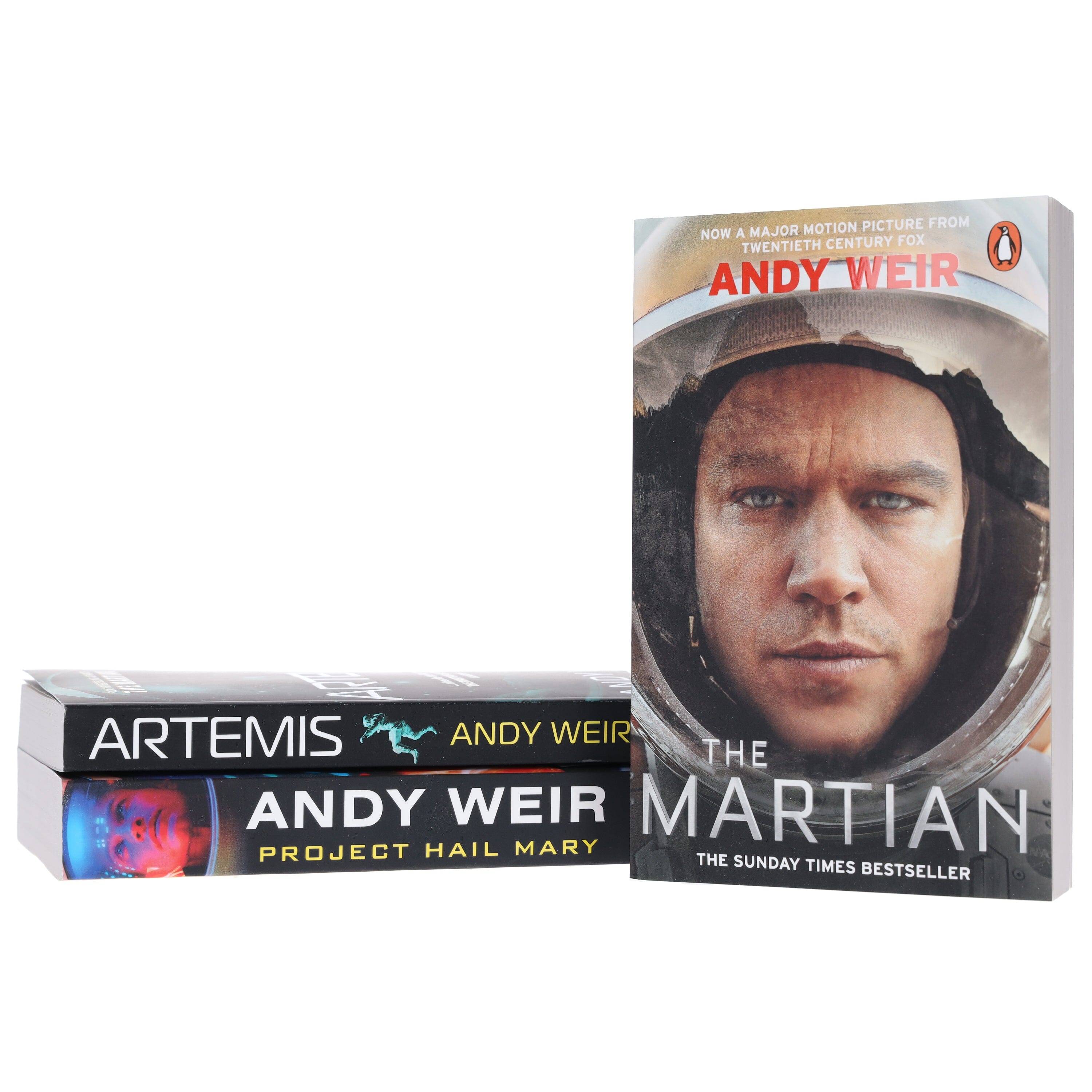 Andy Weir Book Collection - The Martian, Artemis & Project Hail Mary 3-Paperback Set | Sci-Fi Adventure Novels | Perfect for Space Enthusiasts & Book Club Discussions