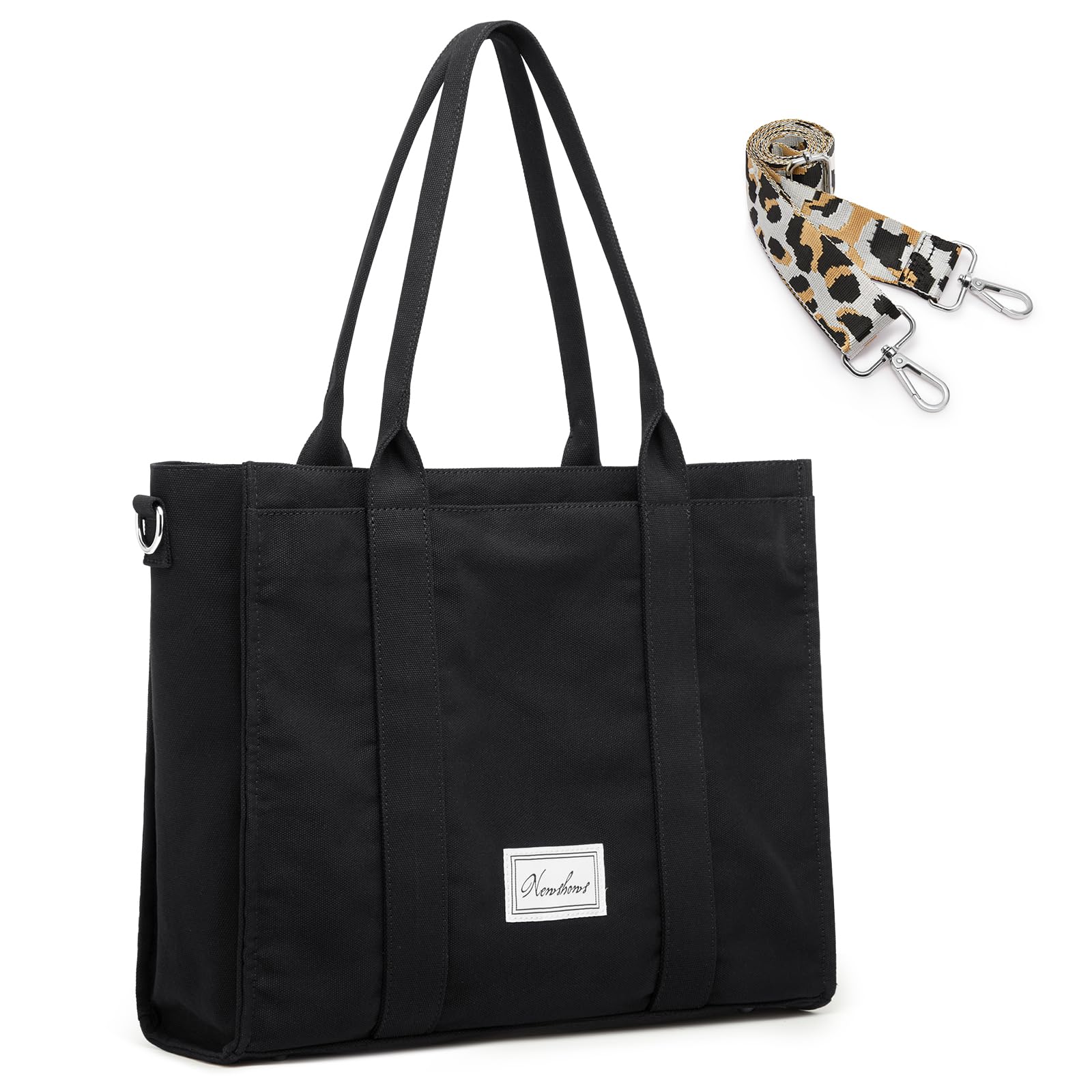 Stylish Canvas Tote Bag for Women - Large Crossbody Shoulder Purse Handbag for Work, Travel & School | Perfect Work Bag, Teacher Tote & Everyday Carry-all