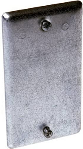 100-Pack Raco Plate Blank Bulk (860) - Electrical Box Covers for Home & Commercial Wiring Projects