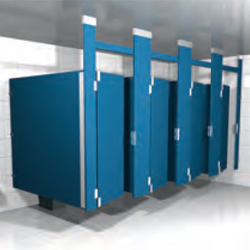Hadrian Solid Plastic Toilet Partition - Durable & Waterproof Restroom Privacy Screen for Commercial & Public Bathrooms - Ideal for Offices, Schools, Hospitals & Shopping Malls