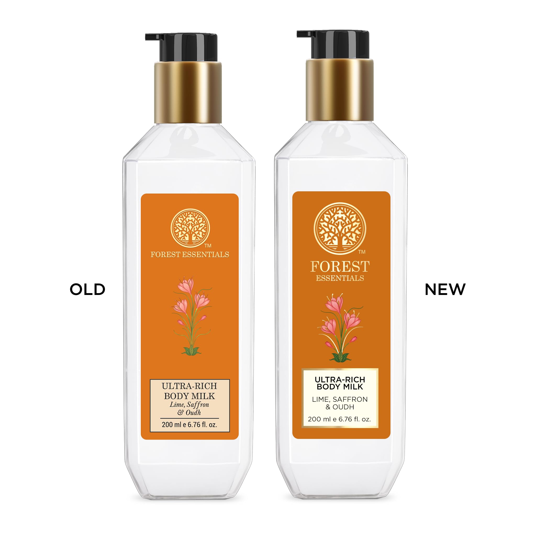 Forest Essentials Ultra-Rich Body Milk with Lime, Saffron & Oudh - Luxurious Hydrating Body Lotion for Dry Skin | Perfect for Daily Moisturizing, Spa Days & Gift Giving