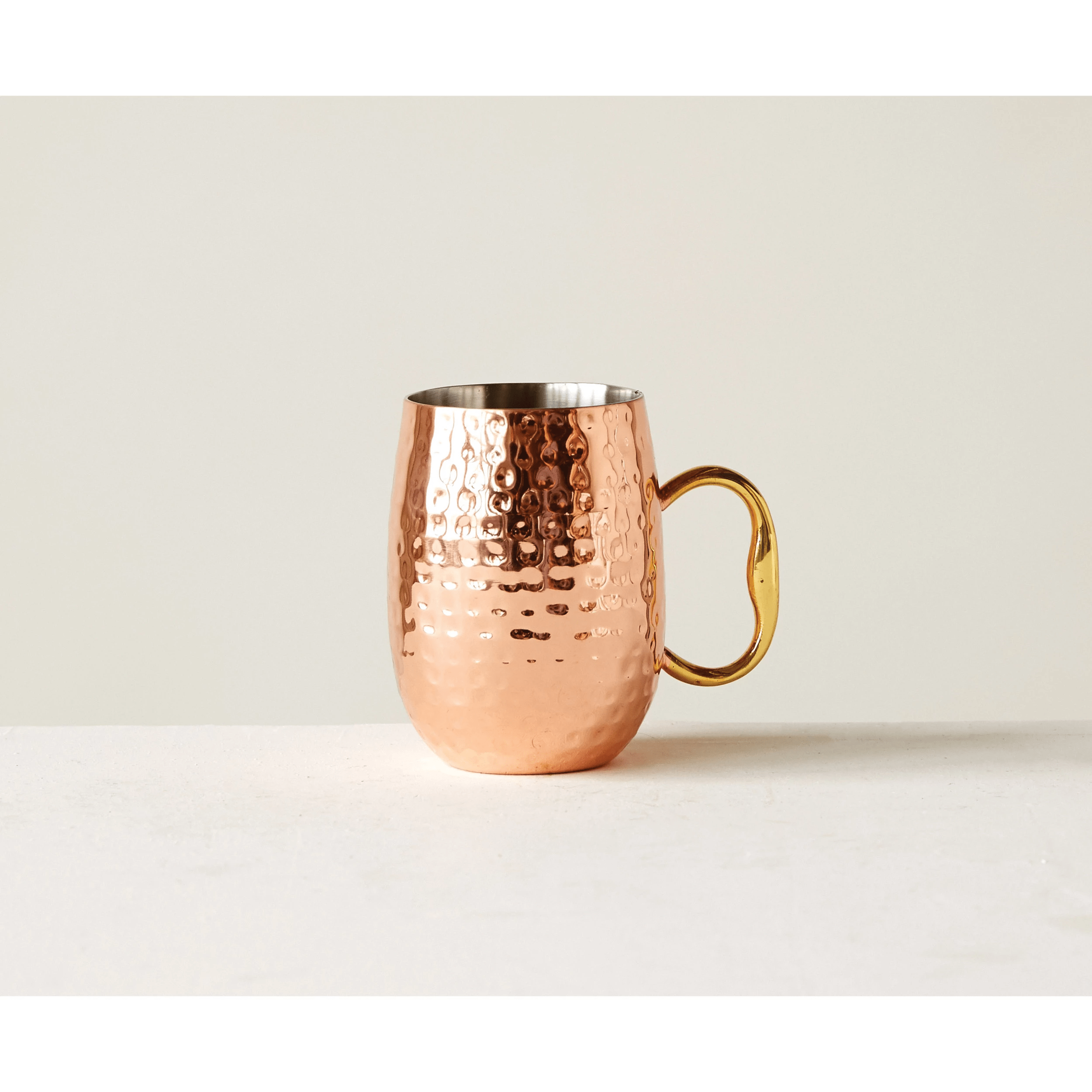 Hammered Stainless Steel Moscow Mule Mug with Copper Finish - Perfect for Cocktails, Parties & Home Bar Decor