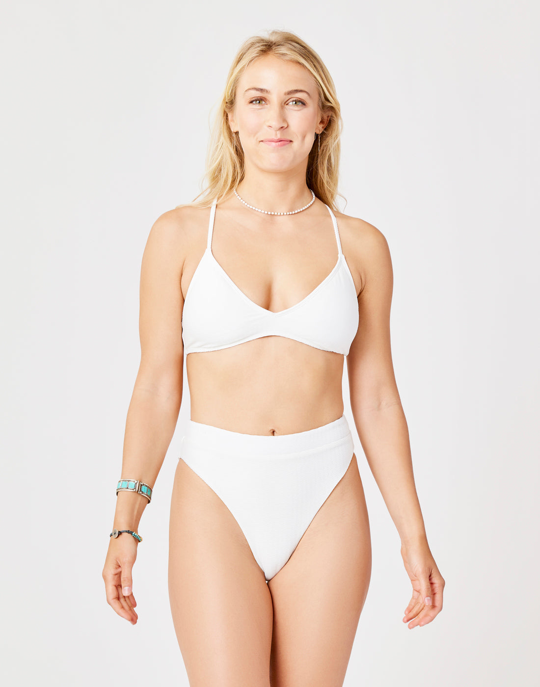 Danica Bottom: Soft Cloud Texture High Waist Leggings for Women - Perfect for Yoga, Running & Lounge Wear