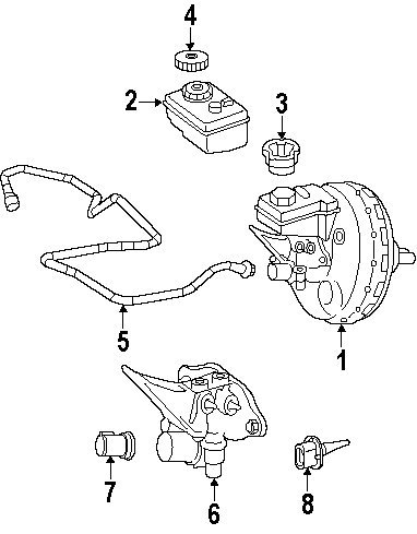 Mercedes-Benz 164 431 04 27 Power Brake Booster - Genuine OEM Replacement Part for Enhanced Braking Performance | Compatible with Various Mercedes-Benz Models | Ideal for Highway Driving & City Commutes