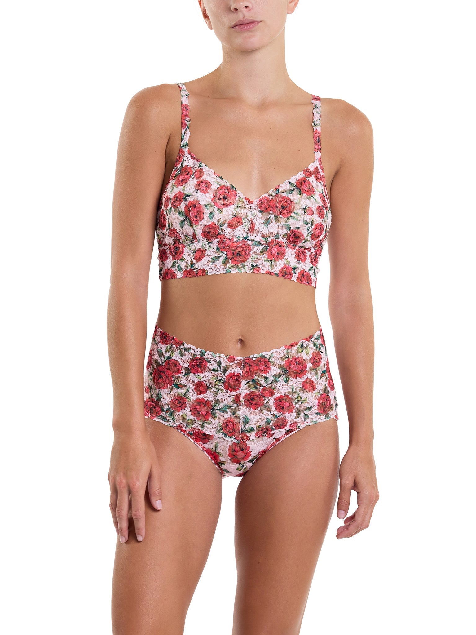 Vintage Printed Retro Lace V-Kini Swimsuit - Sexy High Waist Bikini Set for Women | Perfect for Beach Vacation, Pool Party & Summer Fashion
