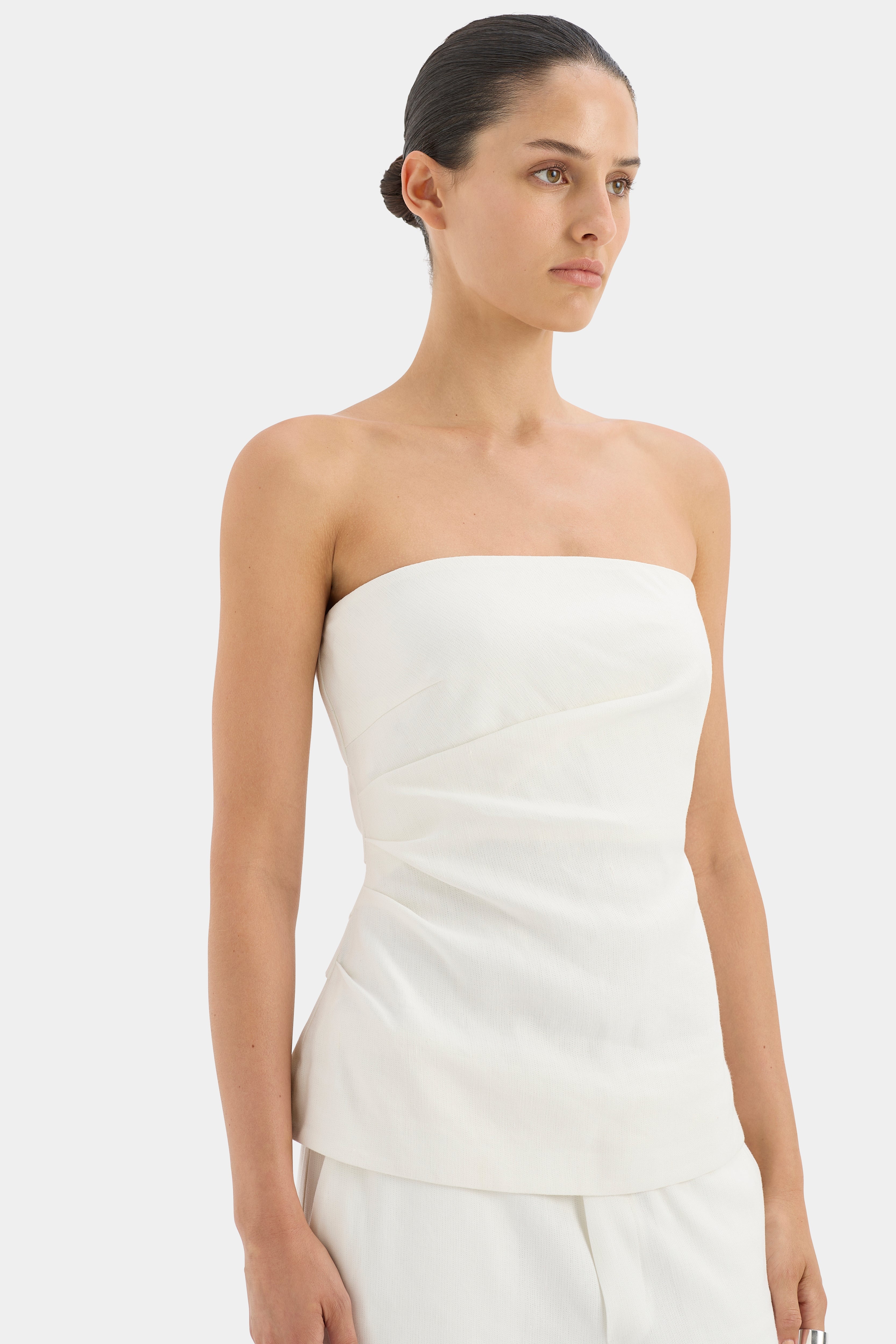 Elegant Dorian Pleated Bodice Top for Women - Perfect for Weddings, Parties & Special Occasions