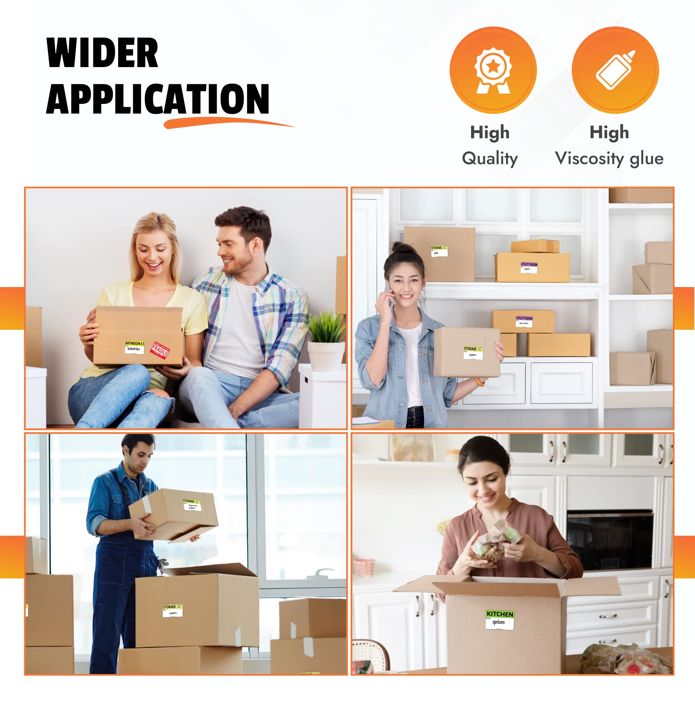 640 Pcs Moving Labels for Boxes - 2