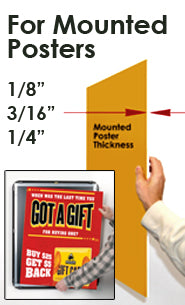 8x10 Snap Open Poster Frames - 1 1/4 Inch Security Style for Mounted Graphics - Perfect for Wall Art, Photo Displays & Office Decor