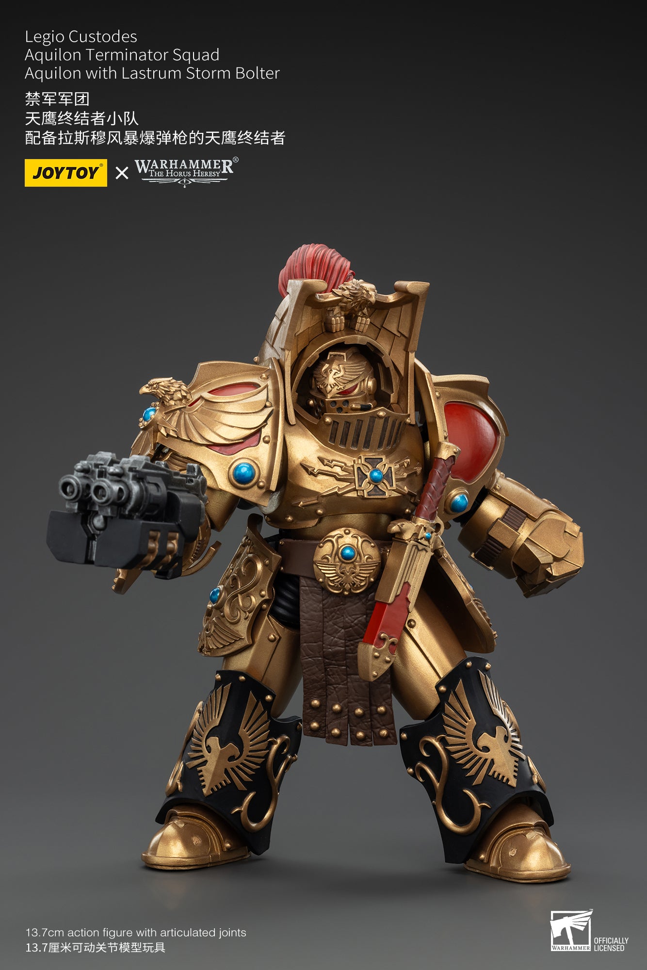 1/18 Scale JOYTOY Warhammer The Horus Heresy Action Figures - Legio Custodes Aquilon Terminator Squad & Custodian Venatari Squad | Collectible Miniatures for Tabletop Gaming and Display