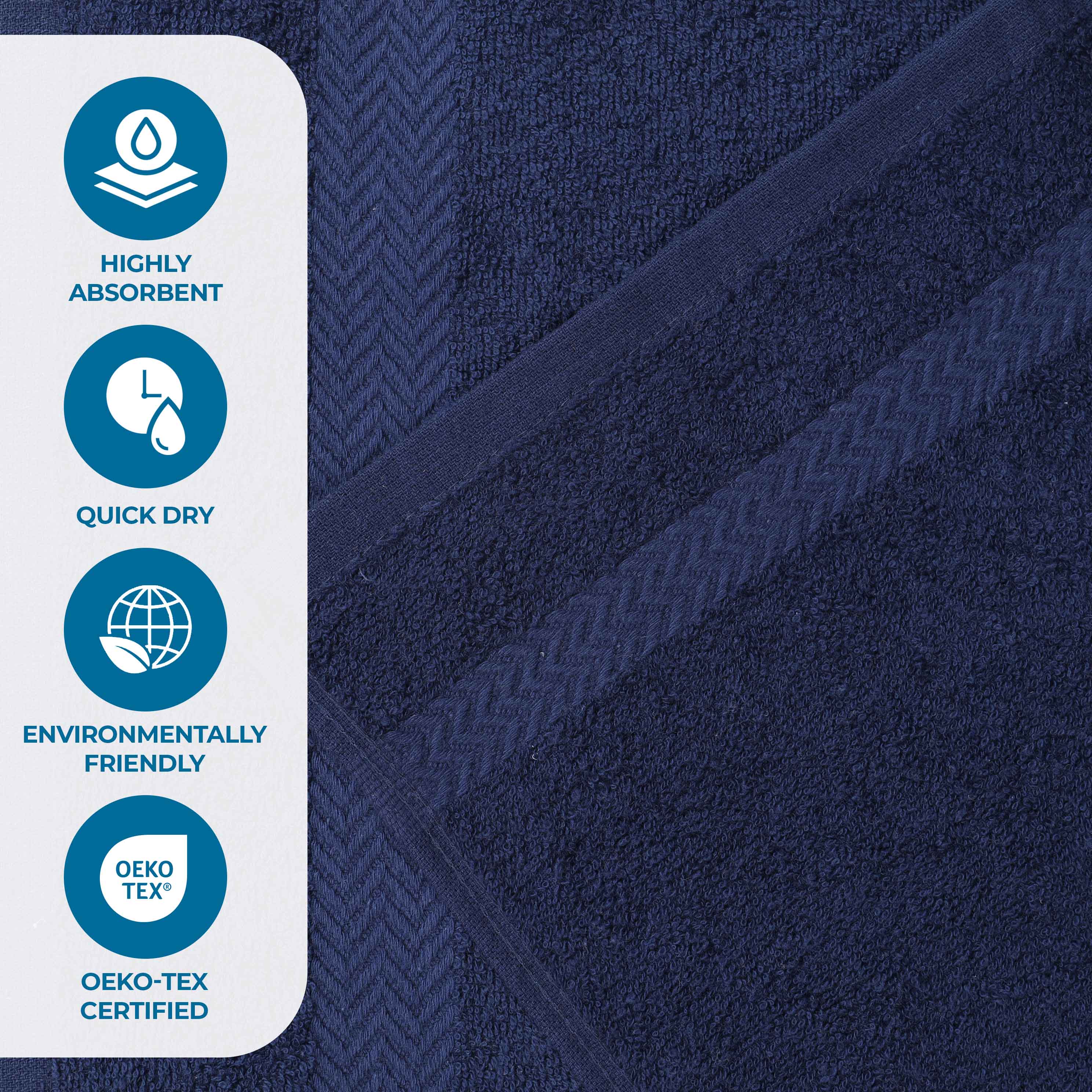 Franklin Eco-Friendly 100% Cotton 2-Piece Bath Sheet Set - Super Soft & Absorbent Towels for Spa, Bathroom & Beach Use