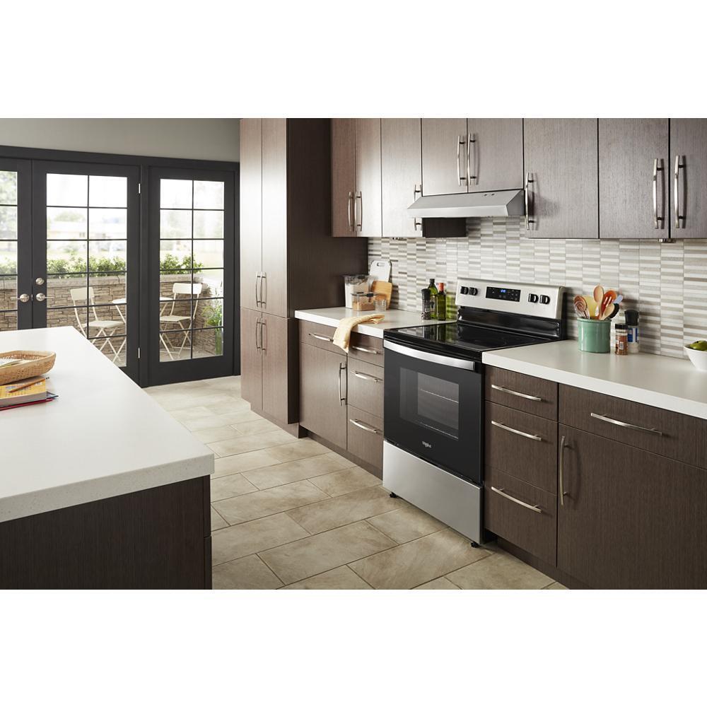 Amana WVU17UC0JS 30-Inch Stainless Steel Range Hood with Full-Width Grease Filters - Perfect for Kitchen Ventilation & Smoke Removal