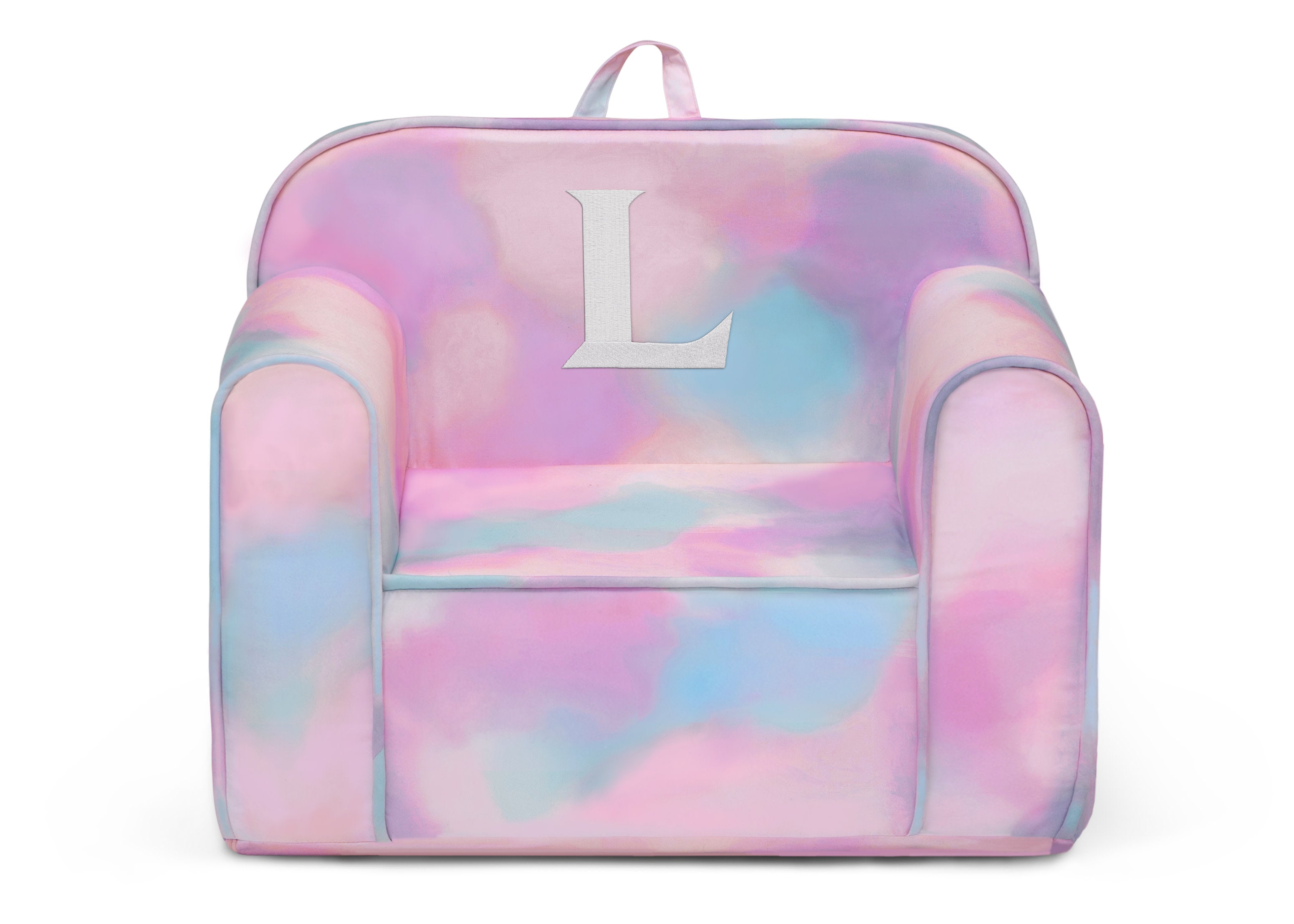 Personalized Monogram Tie Dye Cozee Chair - Custom Name Oversized Comfy Lounge Chair for Bedroom, Living Room & Dorm - Perfect Gift for Teens & Adults
