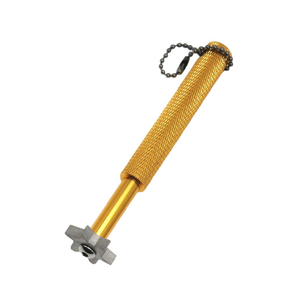 Premium Golf Groove Sharpener Tool with 6 Replaceable Cutters - Perfect for Iron Sets & Wedge Clubs | Restore Club Face Grip for Better Shots on Fairway, Rough & Bunker Play