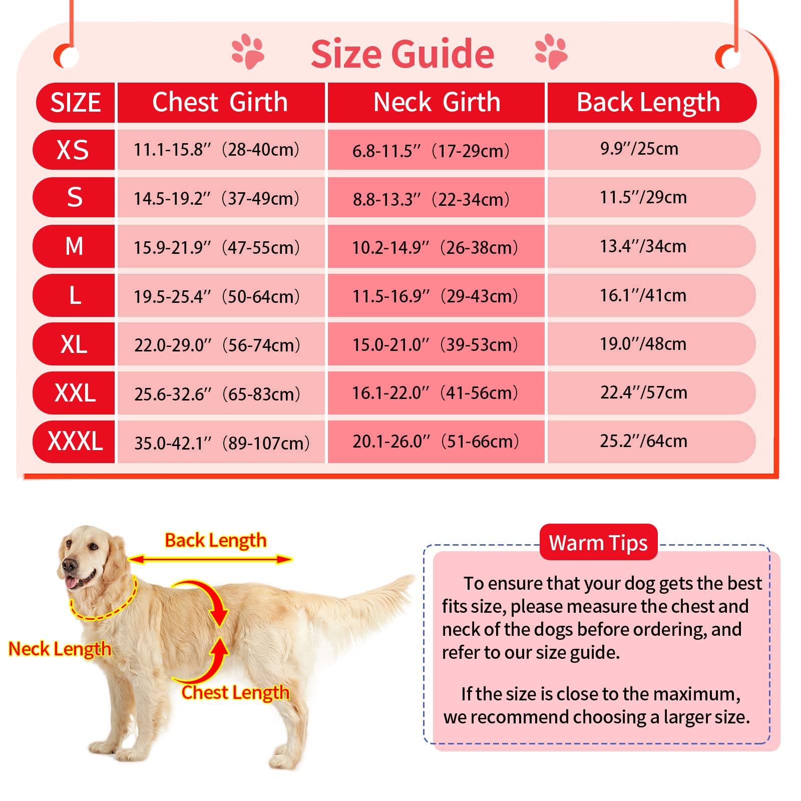 Malier Classic Plaid Fleece Dog Winter Coat - Windproof & Warm Pet Jacket with Pocket for Small, Medium & Large Dogs (Red, Medium) | Perfect for Cold Weather Walks, Outdoor Adventures & Winter Apparel
