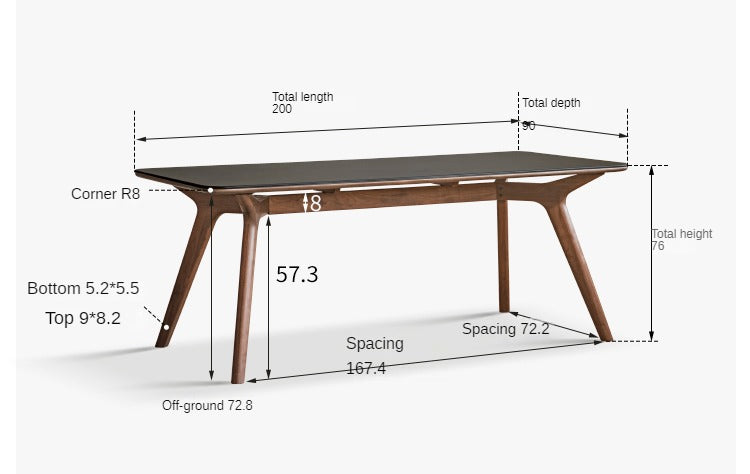 Premium Black Walnut Solid Wood Live Edge Rock Slab Dining Table - Rustic Farmhouse Style for Dining Room, Kitchen, or Outdoor Patio
