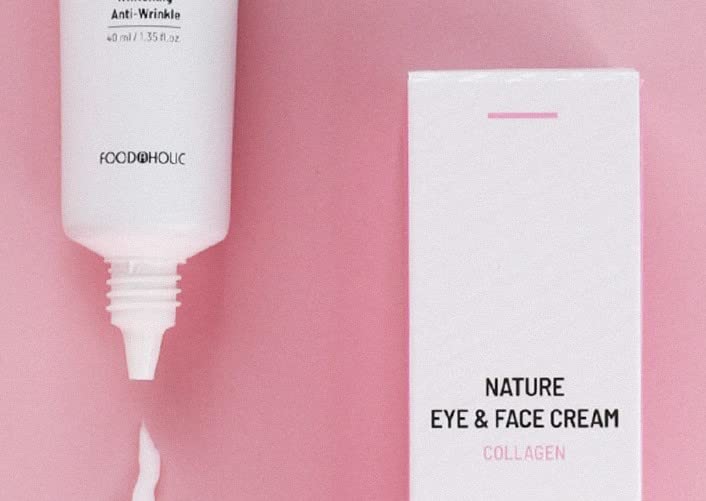 3W Clinic Foodaholic Natural Collagen Eye & Face Cream 40ml (3 Pack) - Anti-Aging & Wrinkle Reduction, Korean Beauty Skincare for Brightening & Hydration | Perfect for Night Routine & Daily Moisturizing