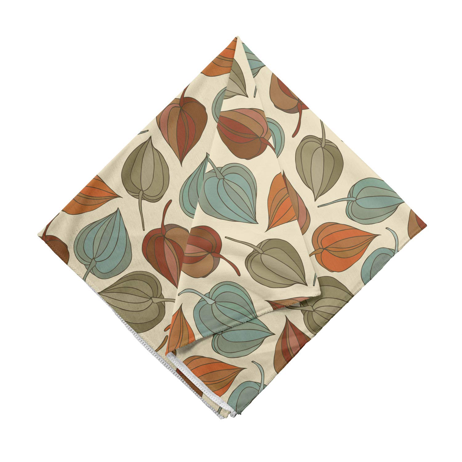 Ambesonne Floral Bandana - Art Nouveau Winter Cherry Print Unisex Head Scarf & Neck Tie for Men & Women - Perfect for Outdoor Activities, Music Festivals & Fashion Accessories