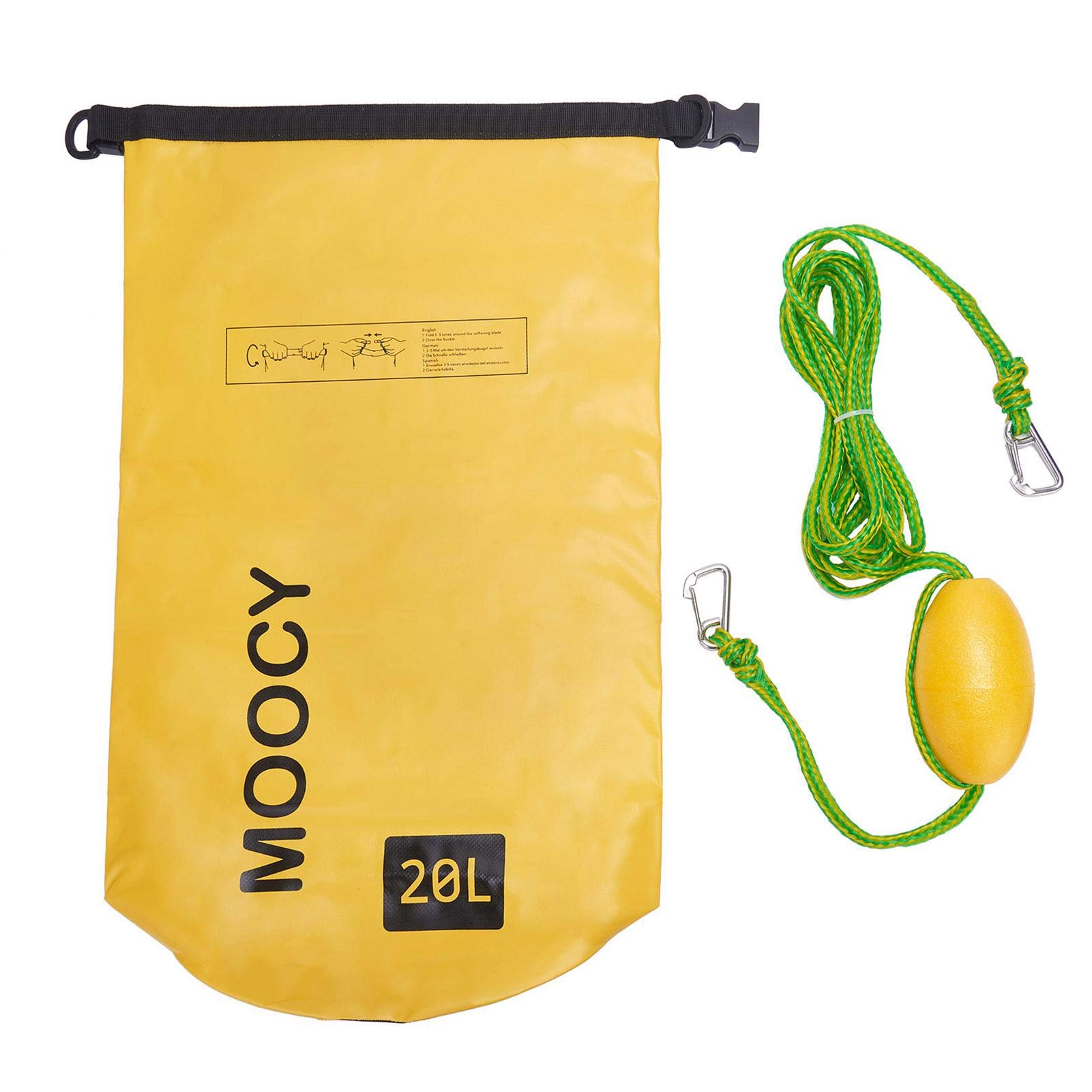 2-in-1 Sand Anchor & Drift Bag for Kayaks & Canoes - Waterproof Dry Bag with Tow Rope - Ideal for Kayaking, Water Sports, Camping & Hiking - Perfect for Beach Anchoring & Gear Protection on Outdoor Adventures