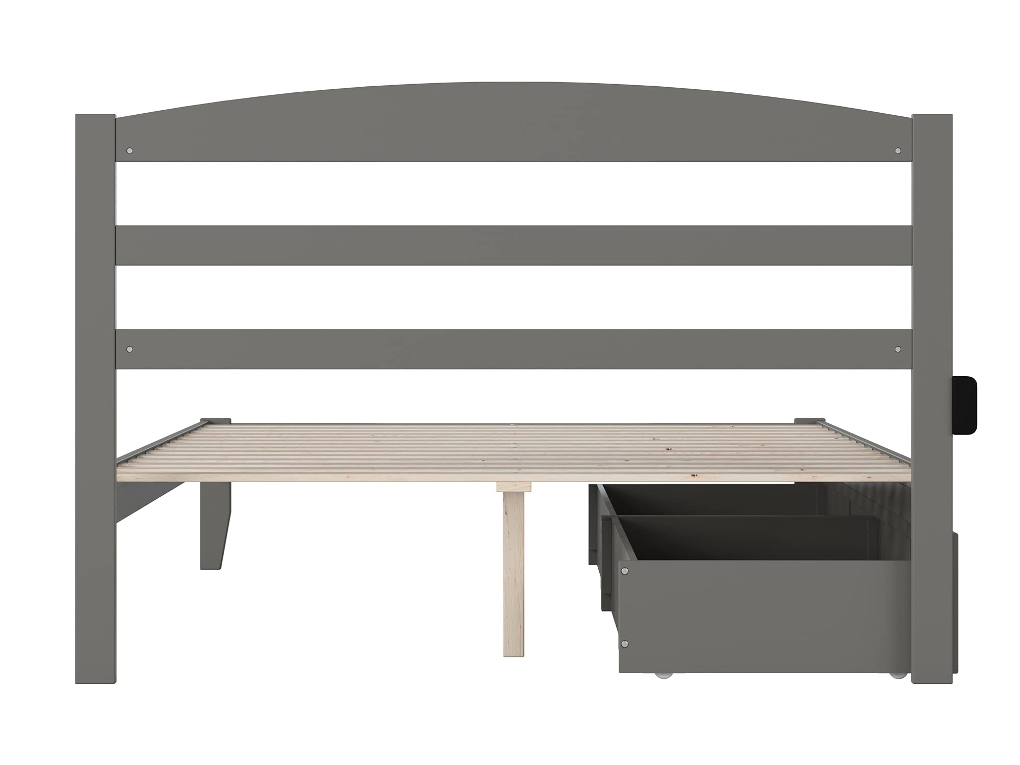 Warren Queen Platform Bed with Storage & USB Charger for Modern Bedrooms